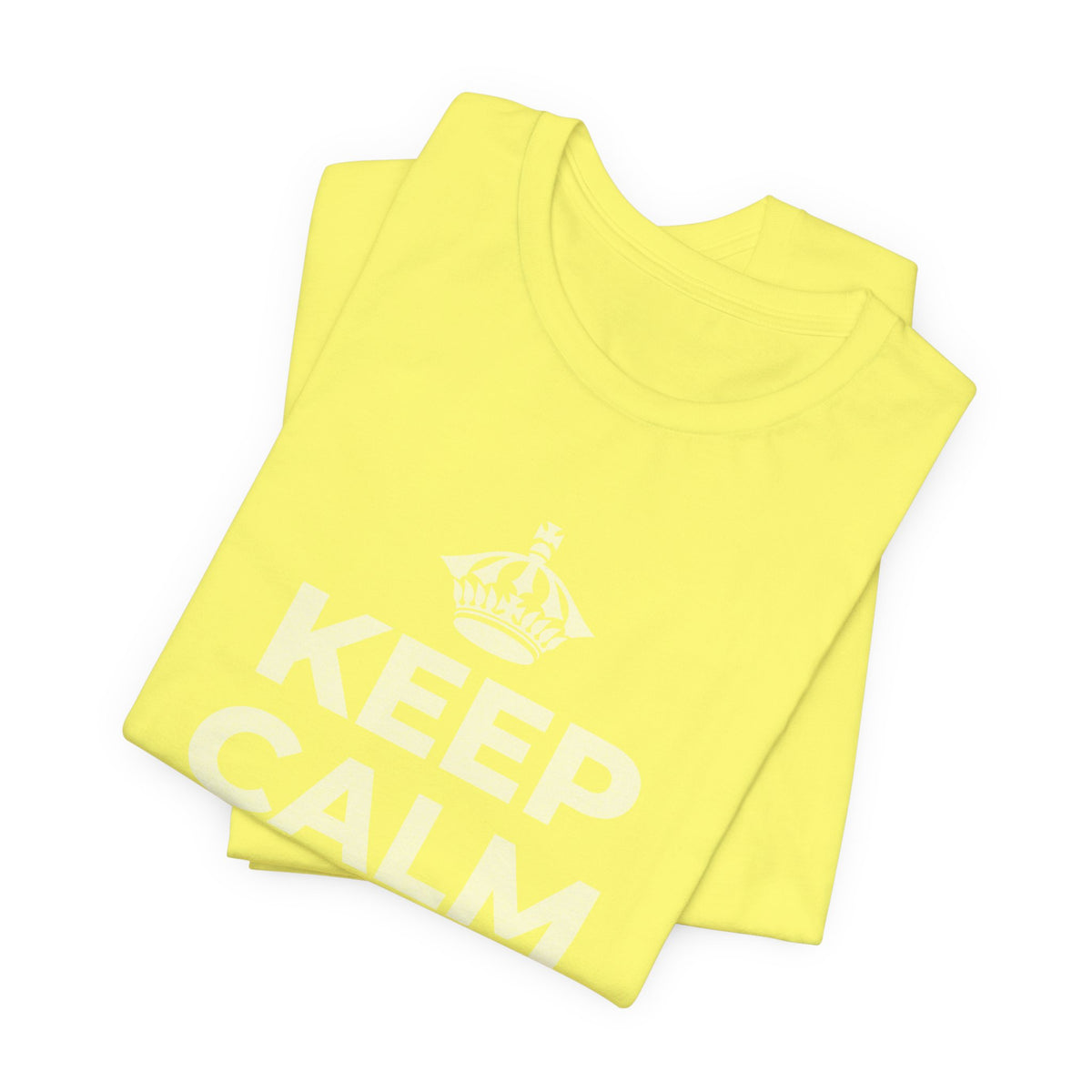 KEEP CALM AND OWN IT T-Shirt (Soft Cream–Heather Mauve)