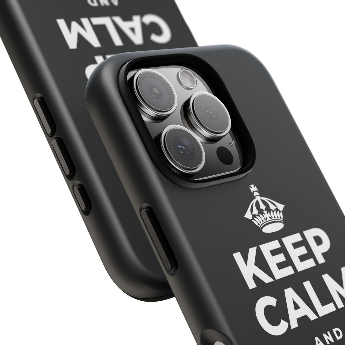 KEEP CALM AND BREATHE Phone Case (Dark)