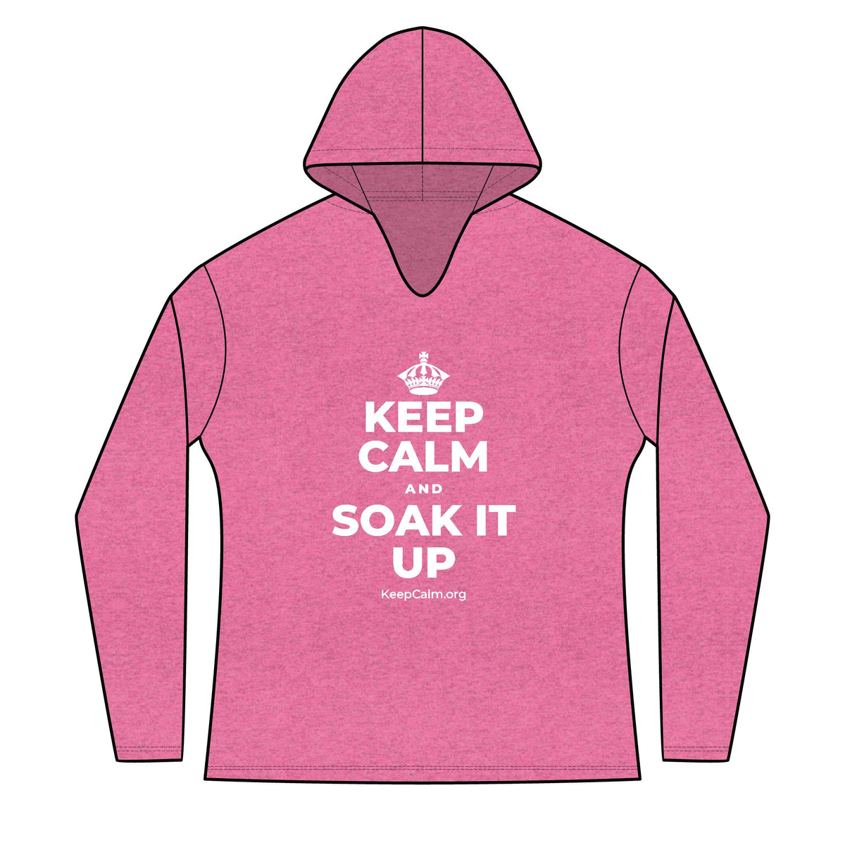 KEEP CALM AND SOAK IT UP Women's Long Sleeve Hoodie