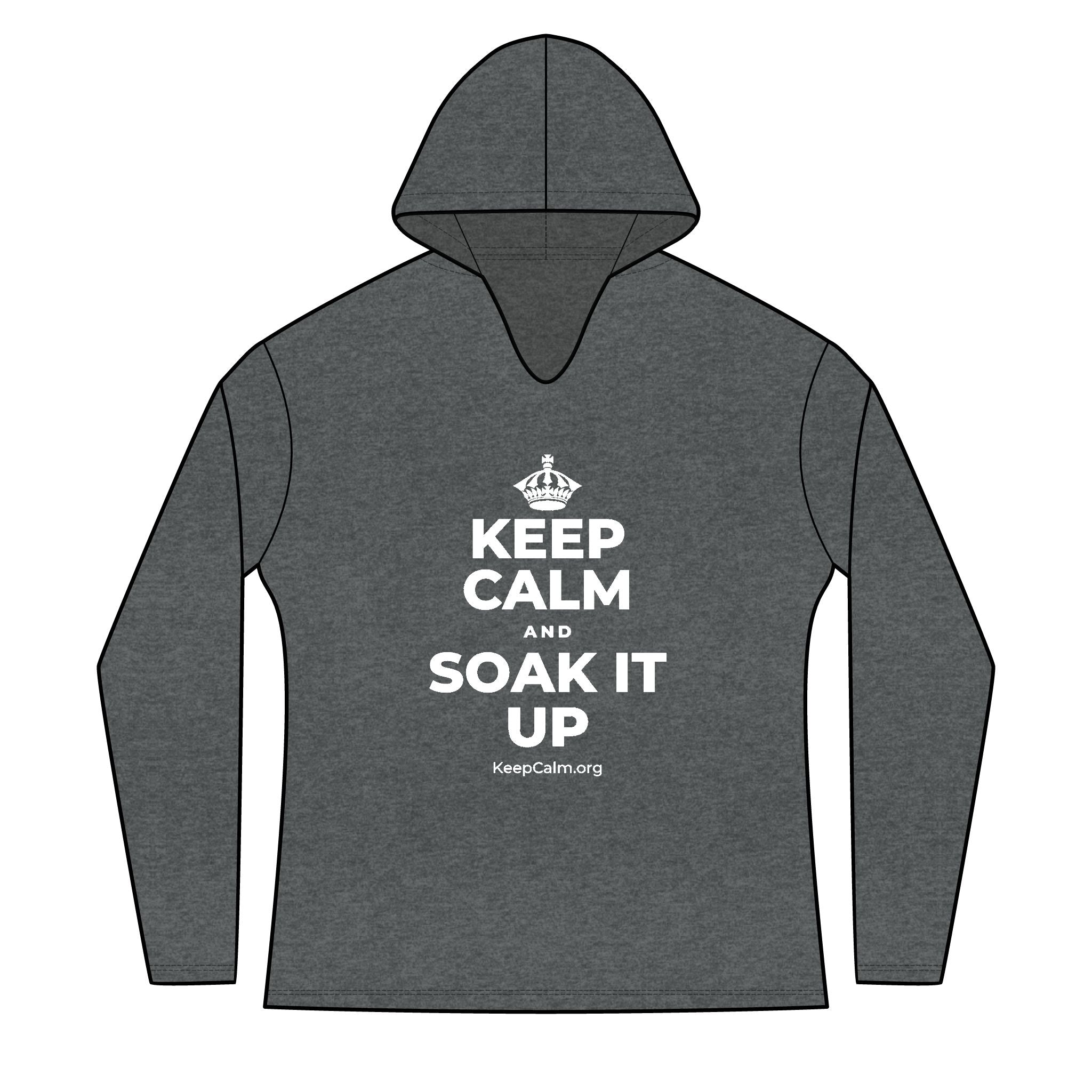 KEEP CALM AND SOAK IT UP Women's Long Sleeve Hoodie
