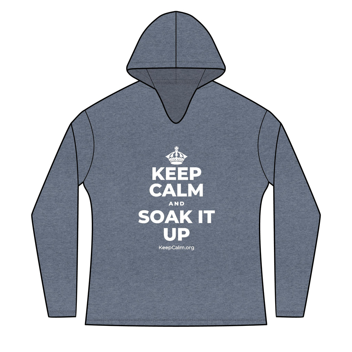 KEEP CALM AND SOAK IT UP Women's Long Sleeve Hoodie