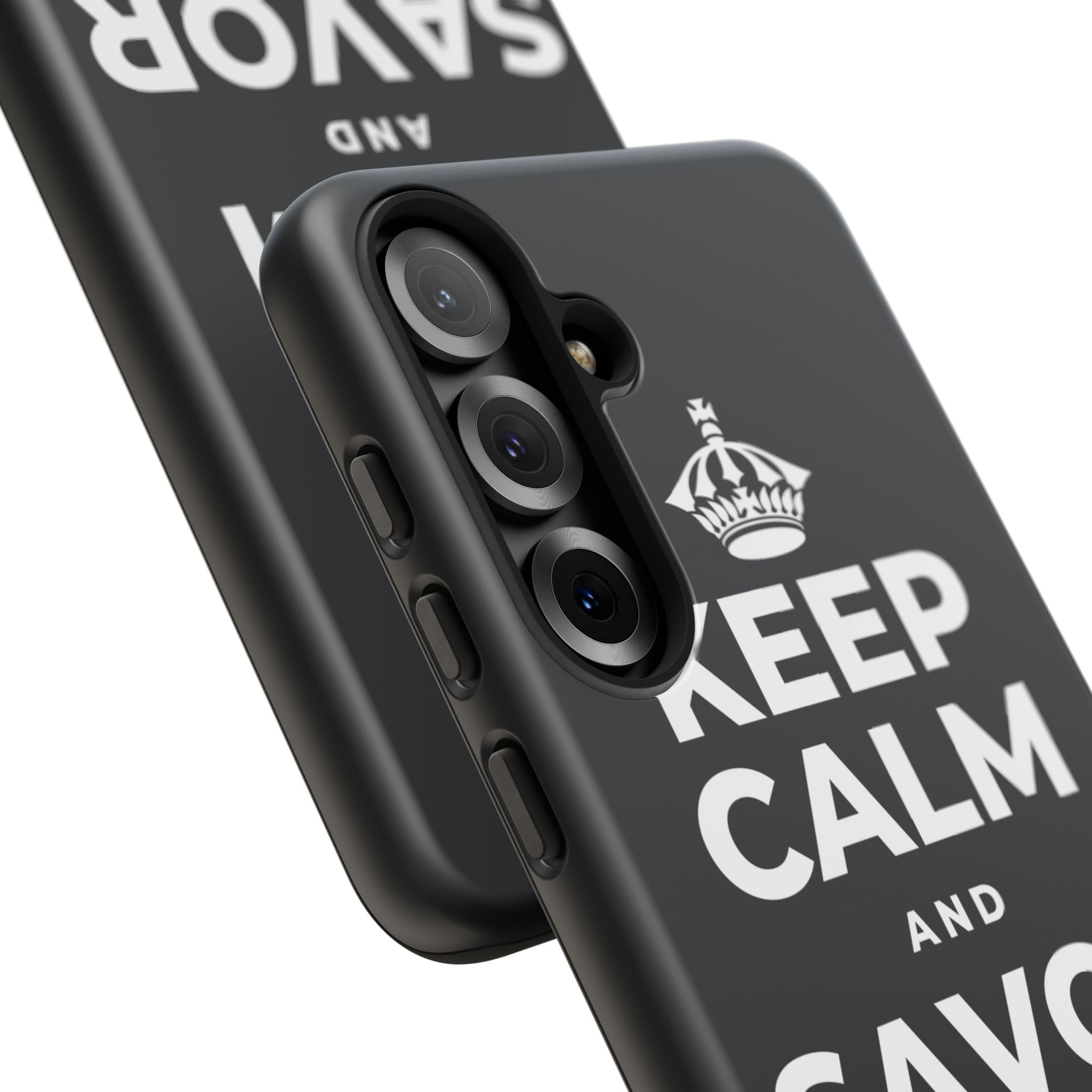 KEEP CALM AND SAVOR THE SIMPLE Phone Case (Dark)