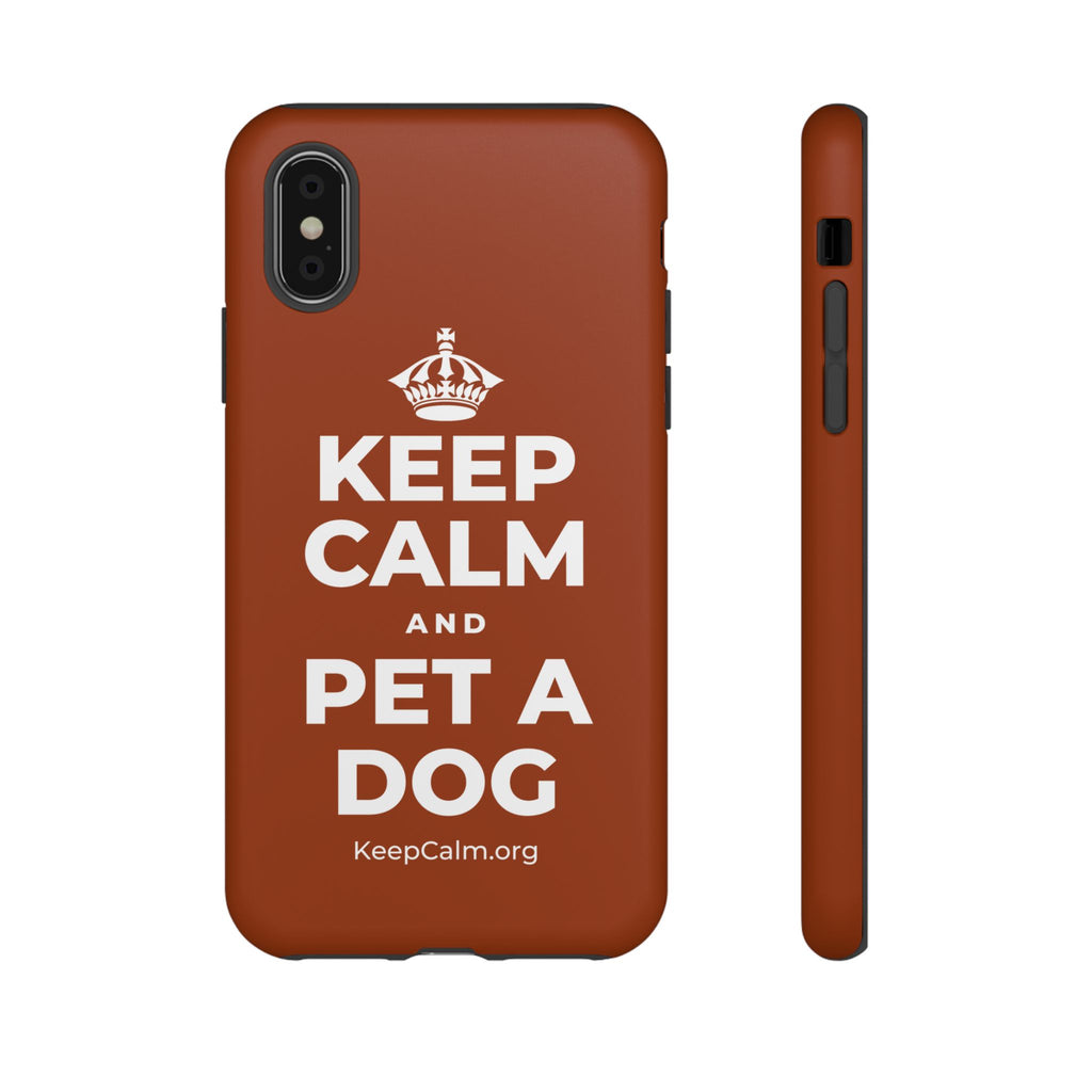 KEEP CALM AND PET A DOG Phone Case