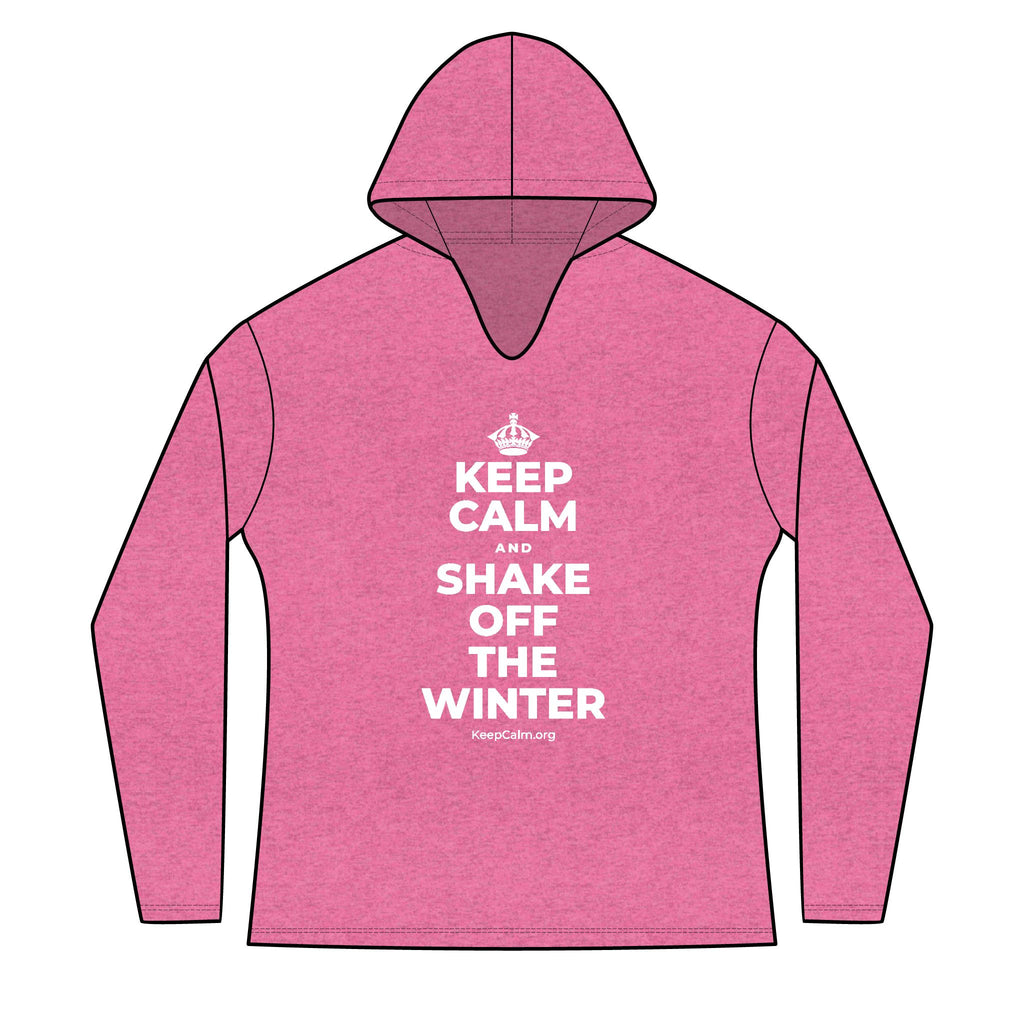 KEEP CALM AND SHAKE OFF THE WINTER Women's Long Sleeve Hoodie