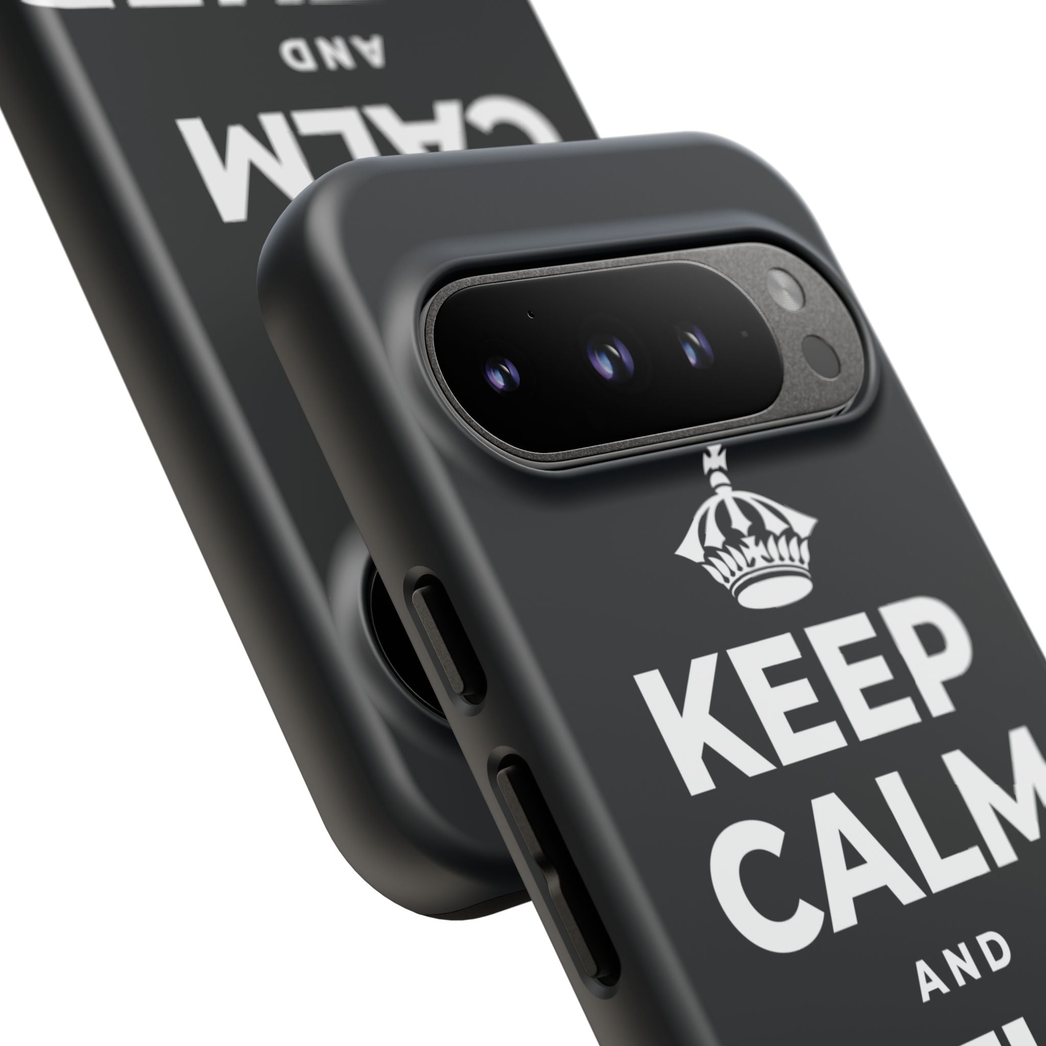 KEEP CALM AND GATHER ROUND Phone Case (Dark)