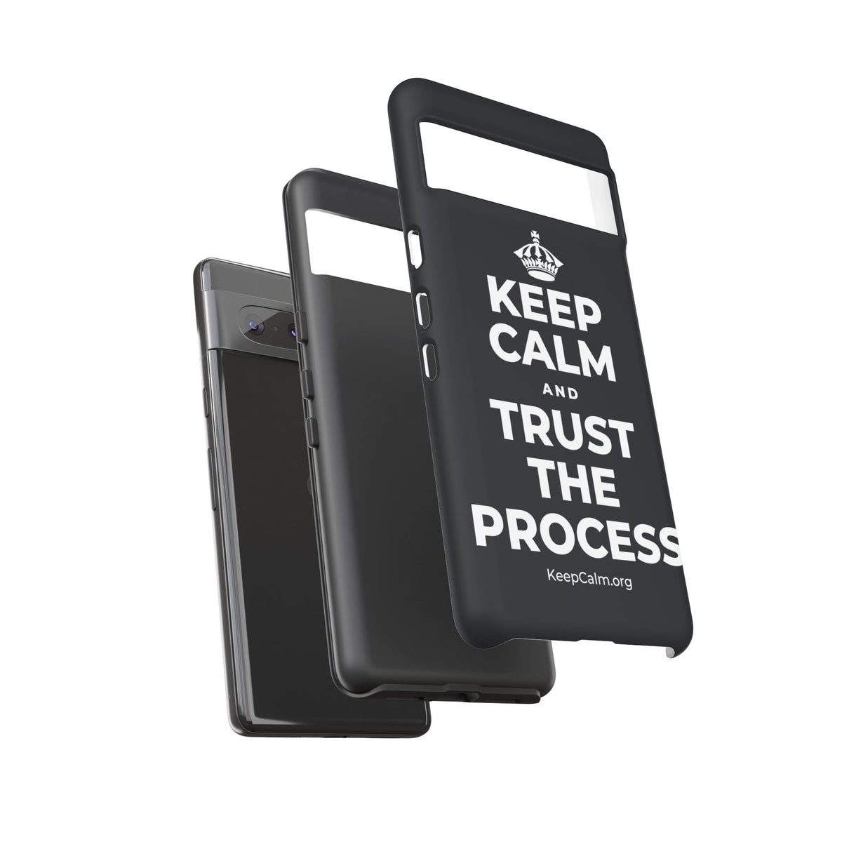 KEEP CALM AND TRUST THE PROCESS Phone Case (Dark)