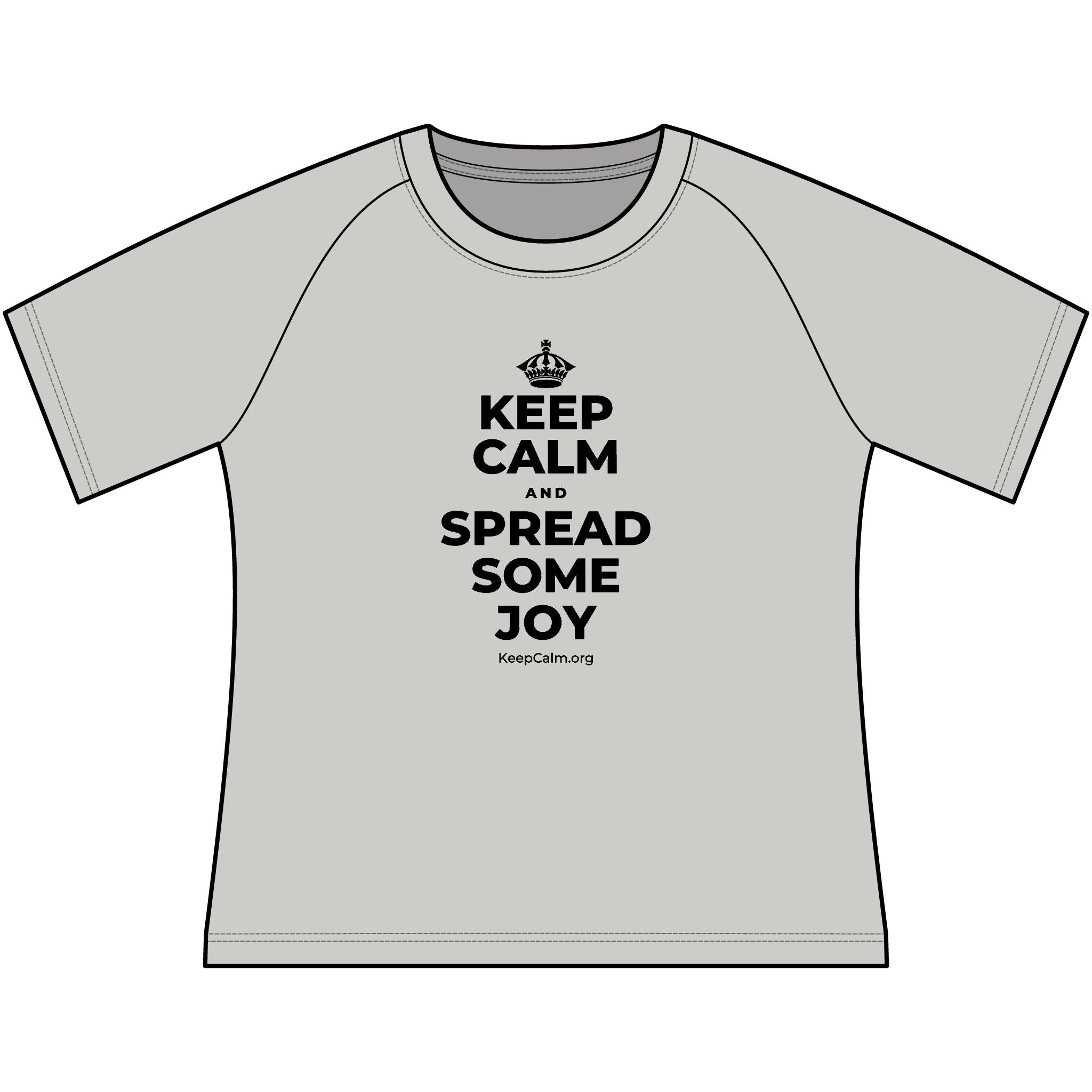 KEEP CALM AND SPREAD SOME JOY Women's Raglan Tee