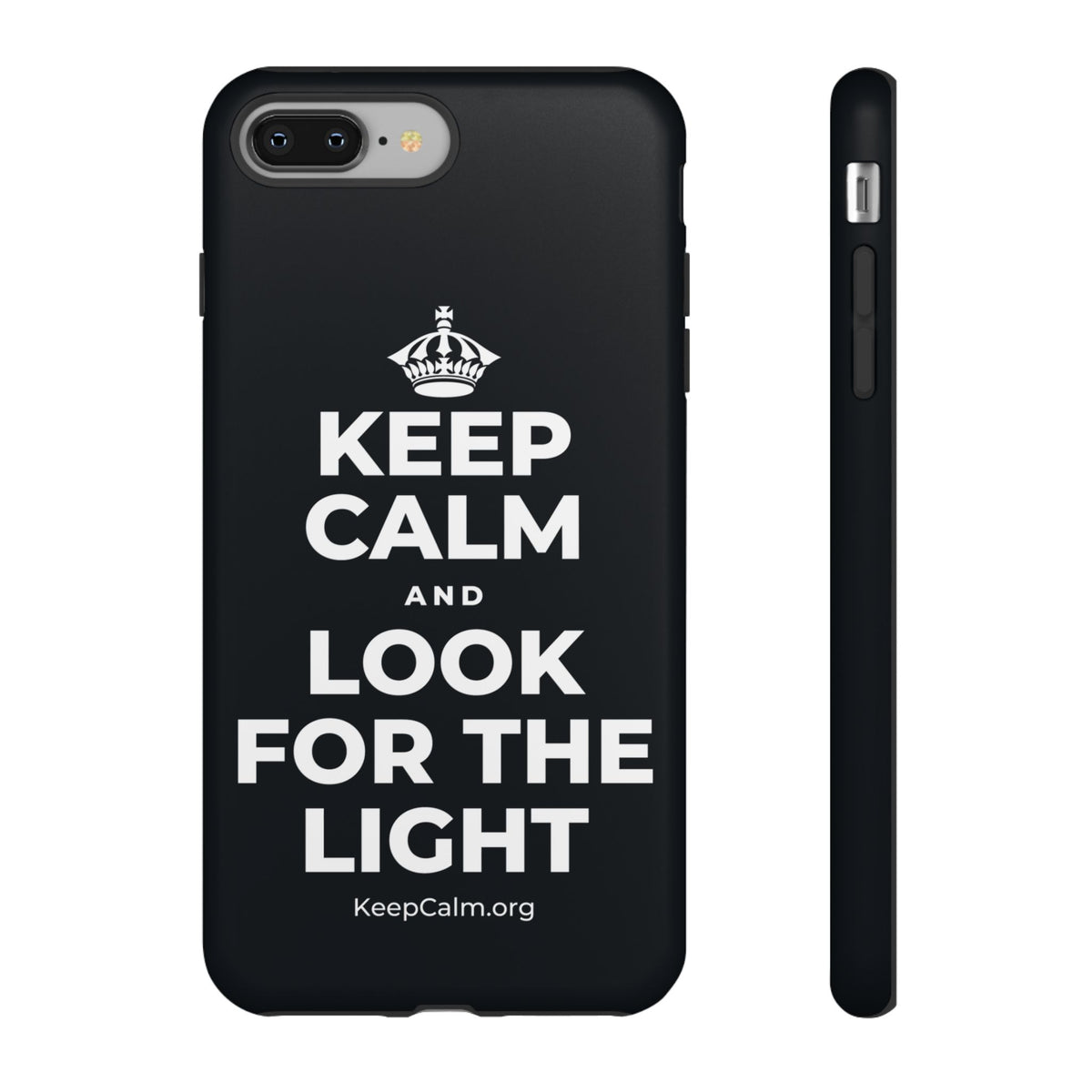 KEEP CALM AND LOOK FOR THE LIGHT Phone Case (Dark)