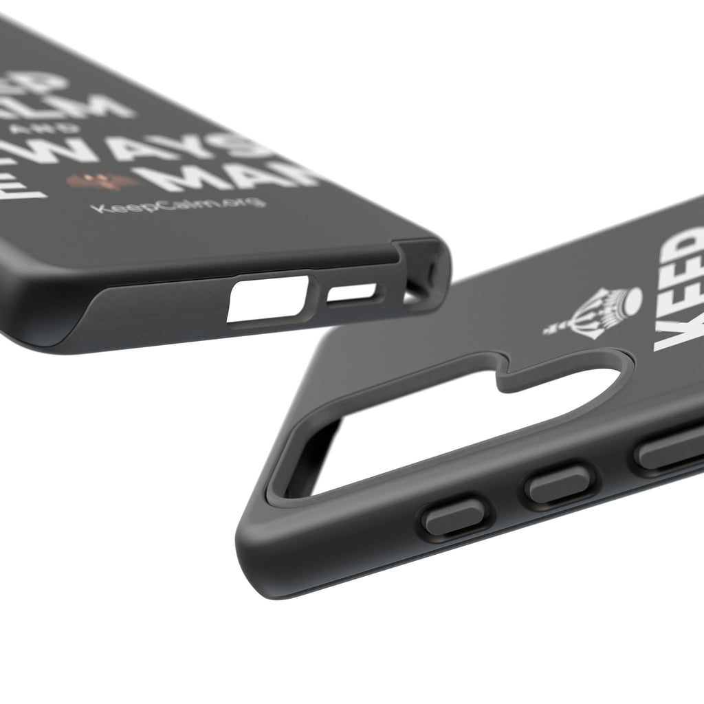 KEEP CALM AND ALWAYS BE 🦇MAN Phone Case