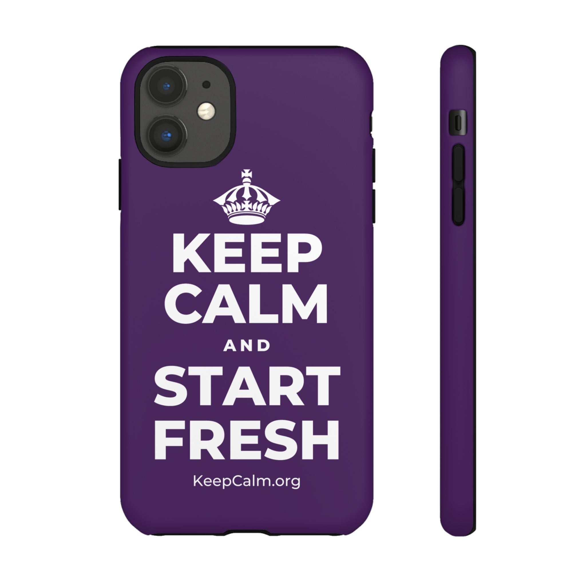 KEEP CALM AND START FRESH Phone Case