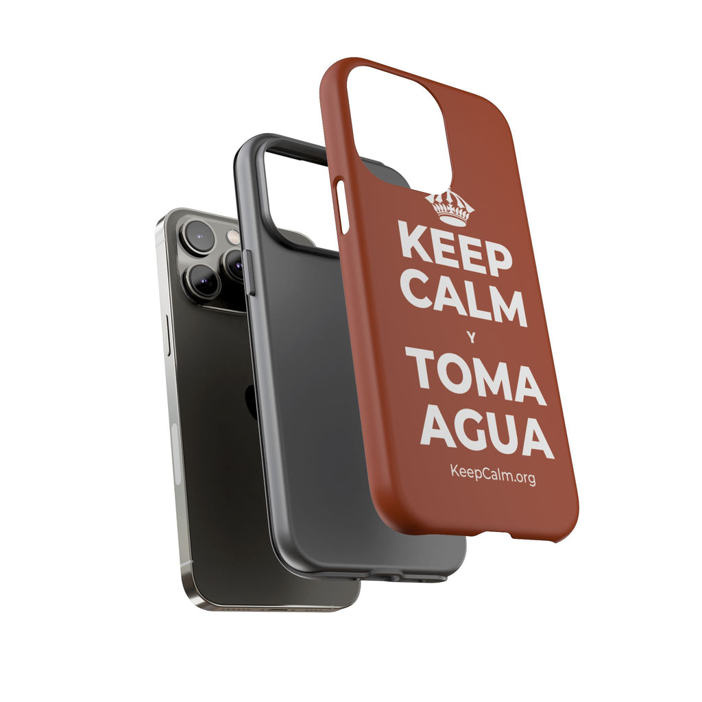 KEEP CALM Y TOMA AGUA Phone Case