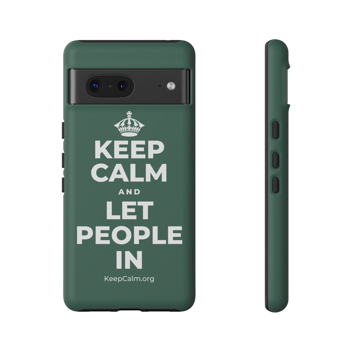 KEEP CALM AND LET PEOPLE IN Phone Case