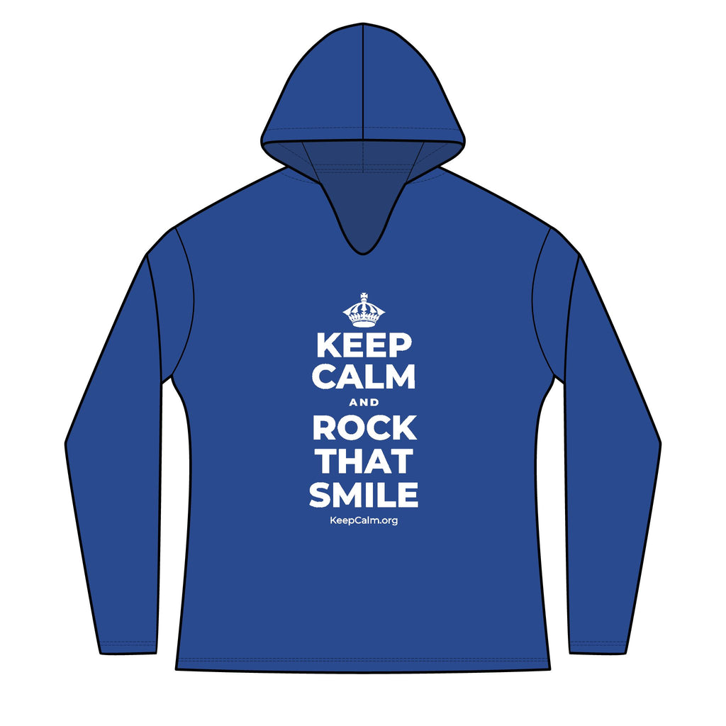 KEEP CALM AND ROCK THAT SMILE Women's Long Sleeve Hoodie