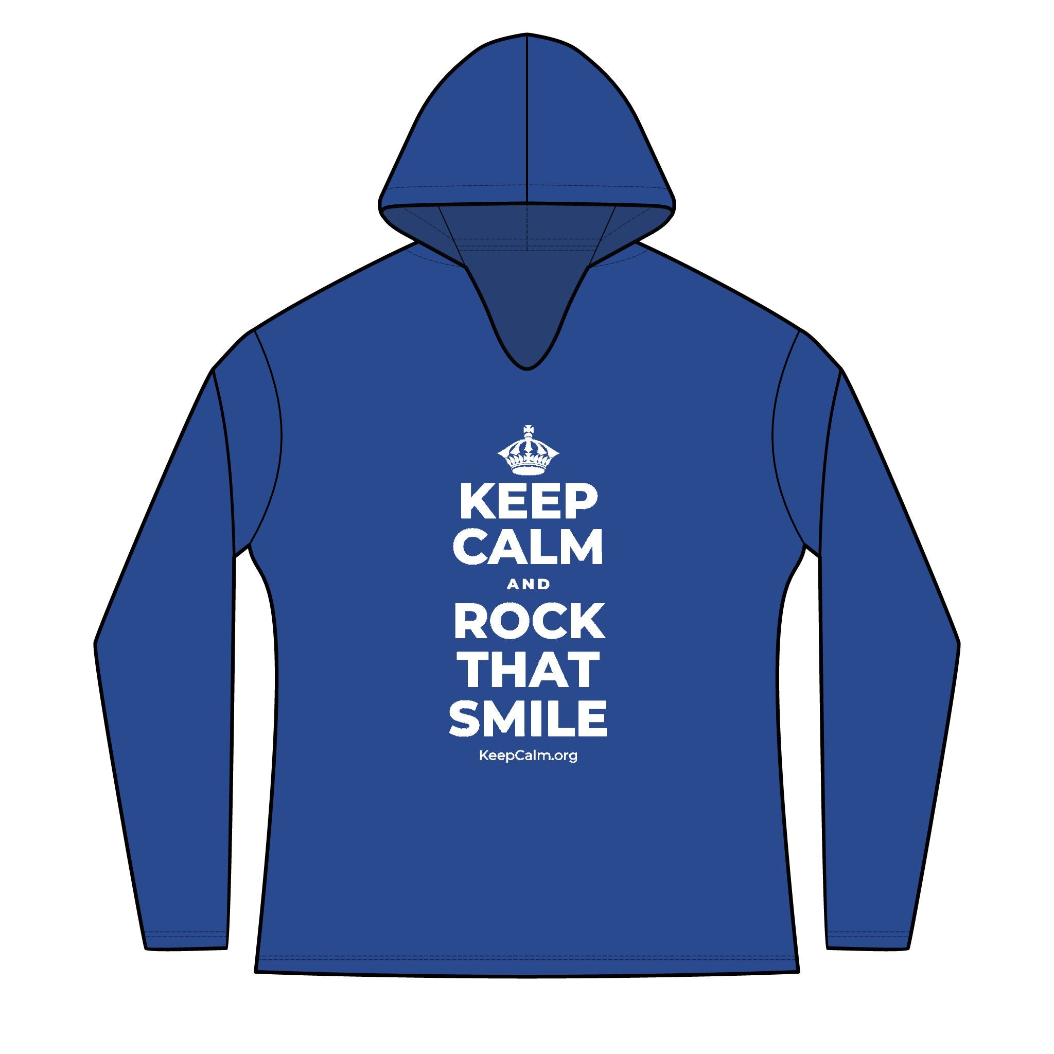 KEEP CALM AND ROCK THAT SMILE Women's Long Sleeve Hoodie