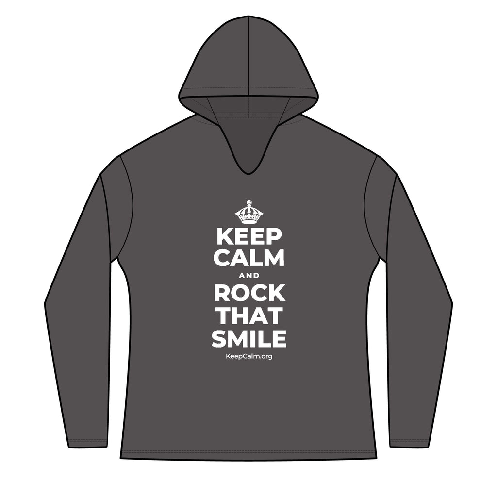 KEEP CALM AND ROCK THAT SMILE Women's Long Sleeve Hoodie