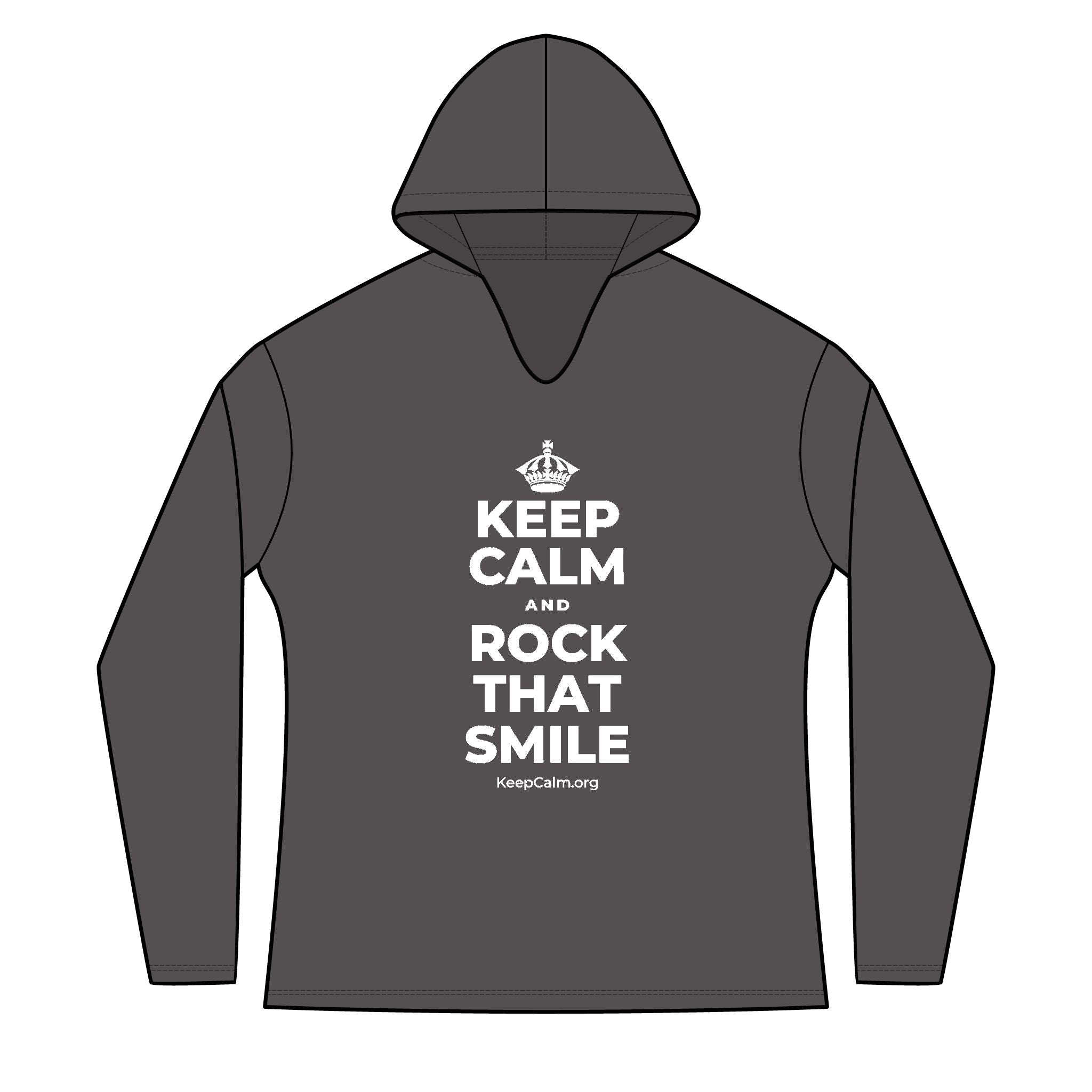 KEEP CALM AND ROCK THAT SMILE Women's Long Sleeve Hoodie