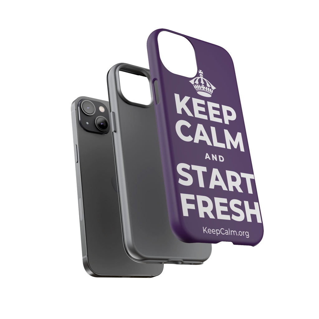 KEEP CALM AND START FRESH Phone Case