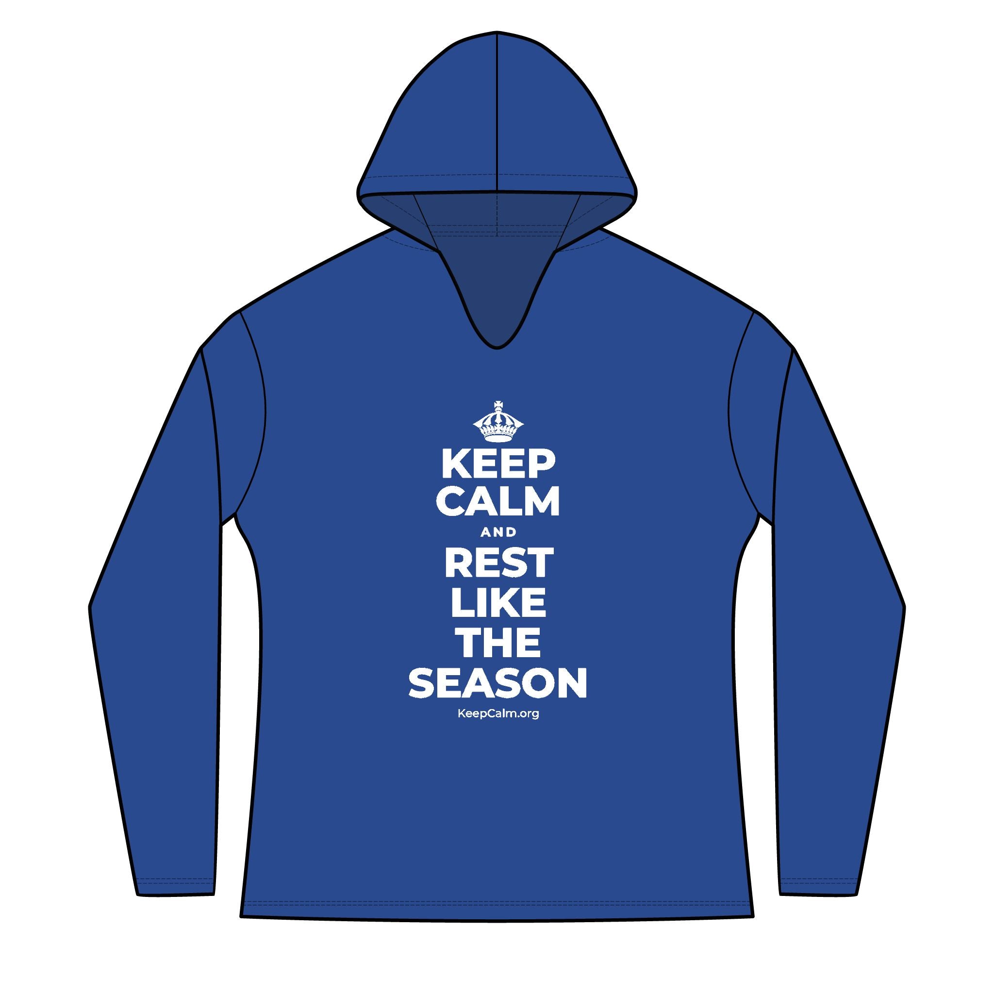 KEEP CALM AND REST LIKE THE SEASON Women's Long Sleeve Hoodie