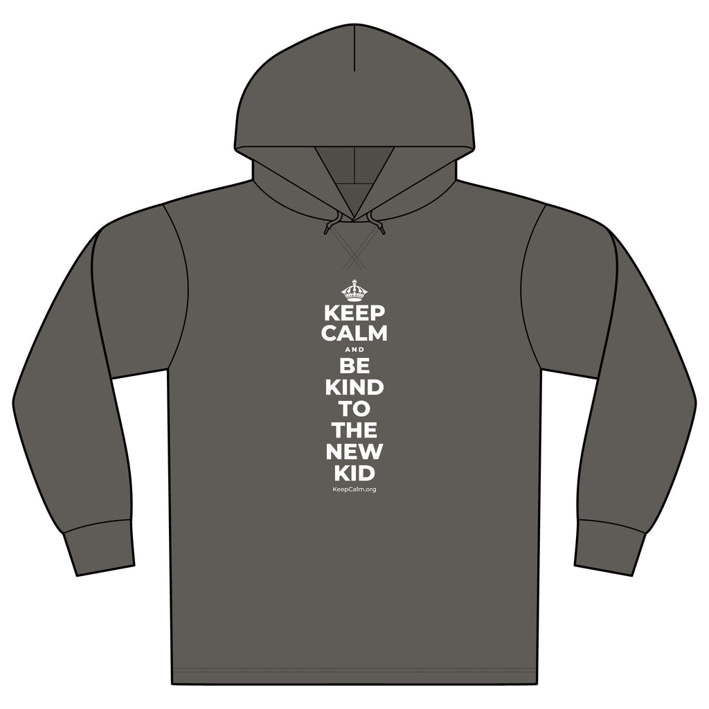 KEEP CALM AND BE KIND TO THE NEW KID Organic Hoodie Tee