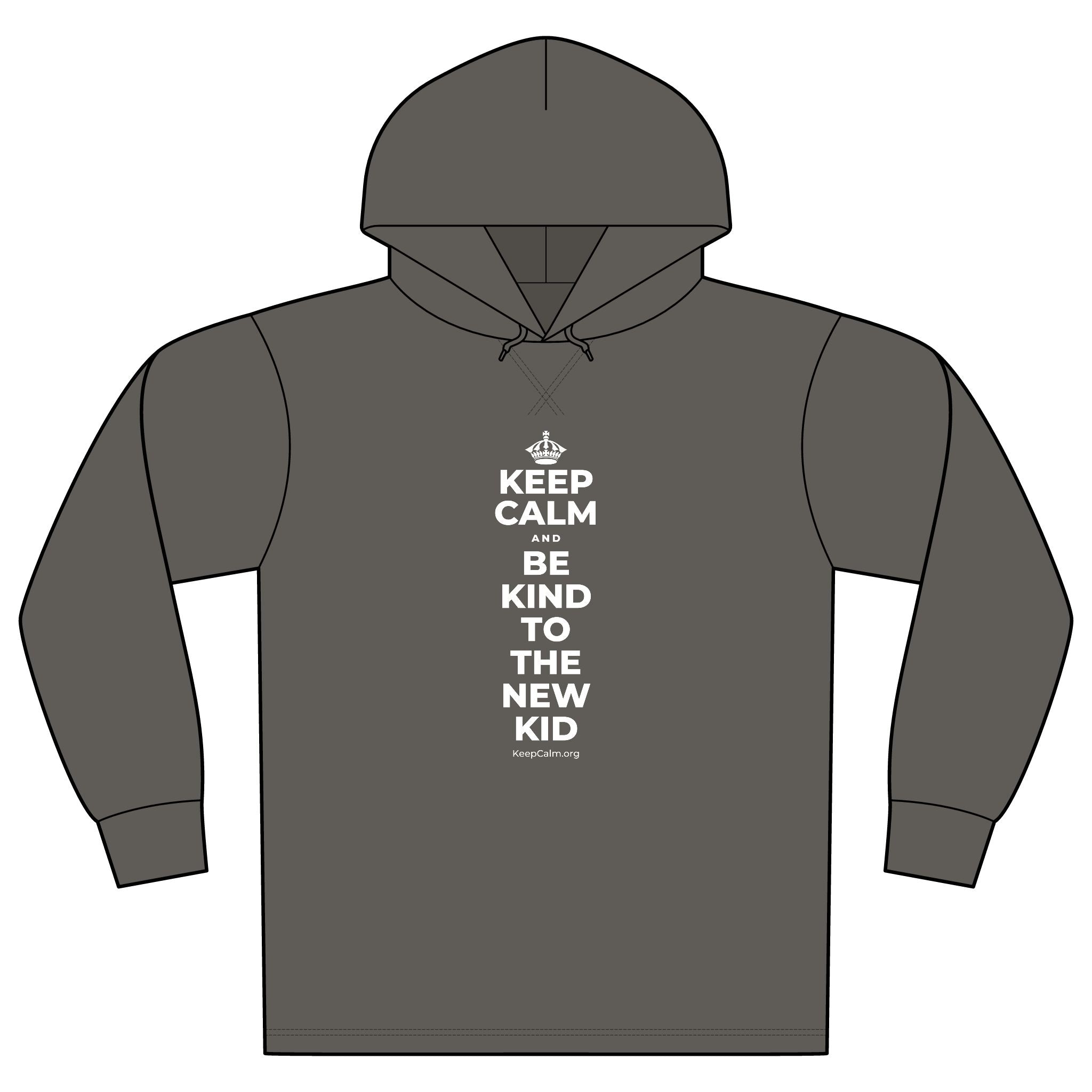 KEEP CALM AND BE KIND TO THE NEW KID Organic Hoodie Tee