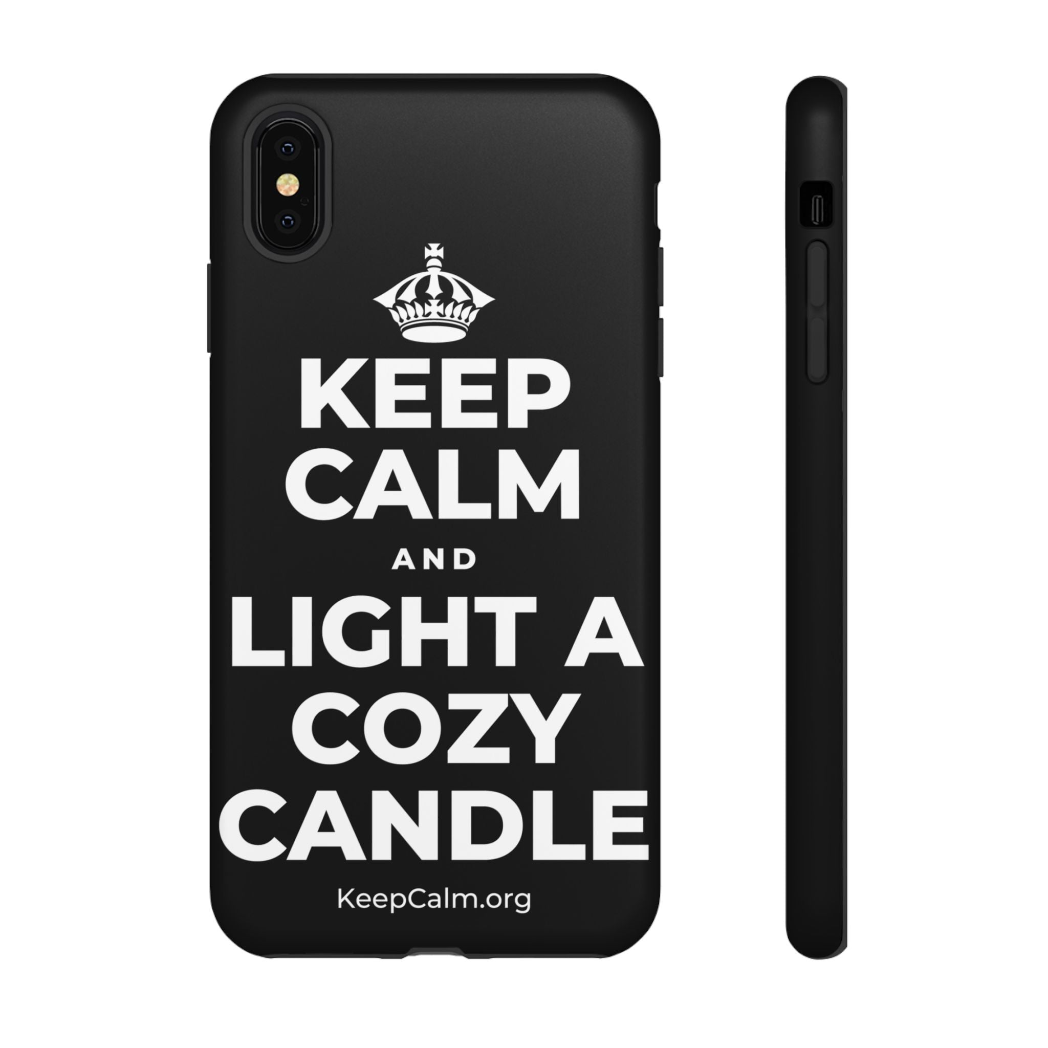 KEEP CALM AND LIGHT A COZY CANDLE Phone Case