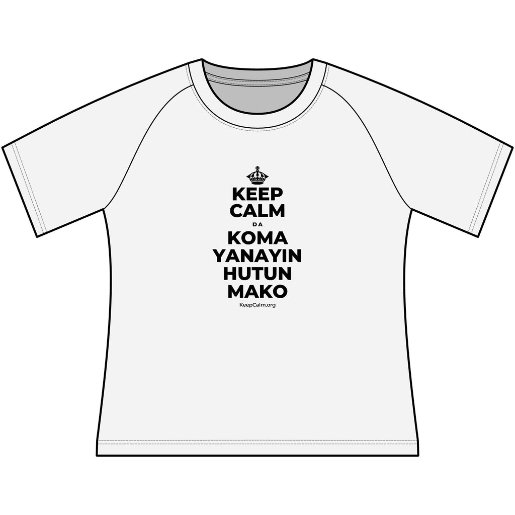 KEEP CALM DA KOMA YANAYIN HUTUN MAKO Women's Raglan Tee