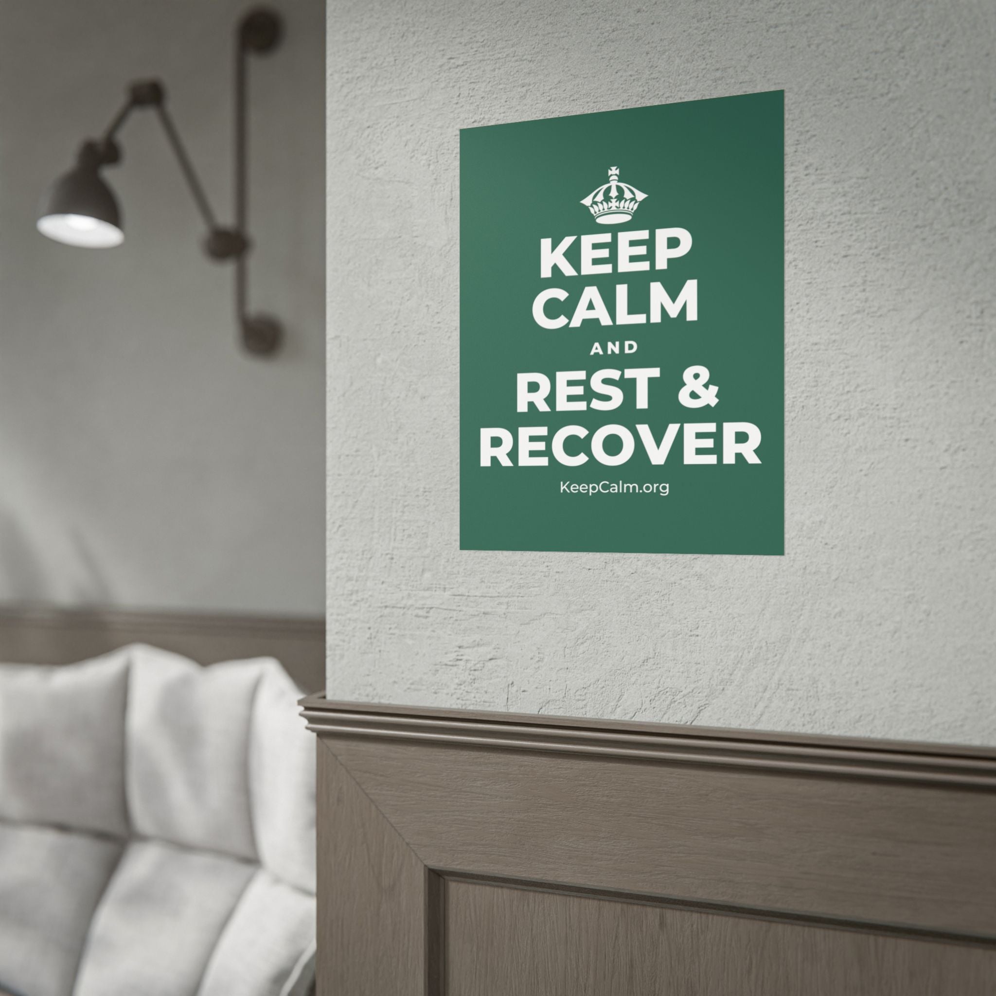 KEEP CALM AND REST & RECOVER Poster