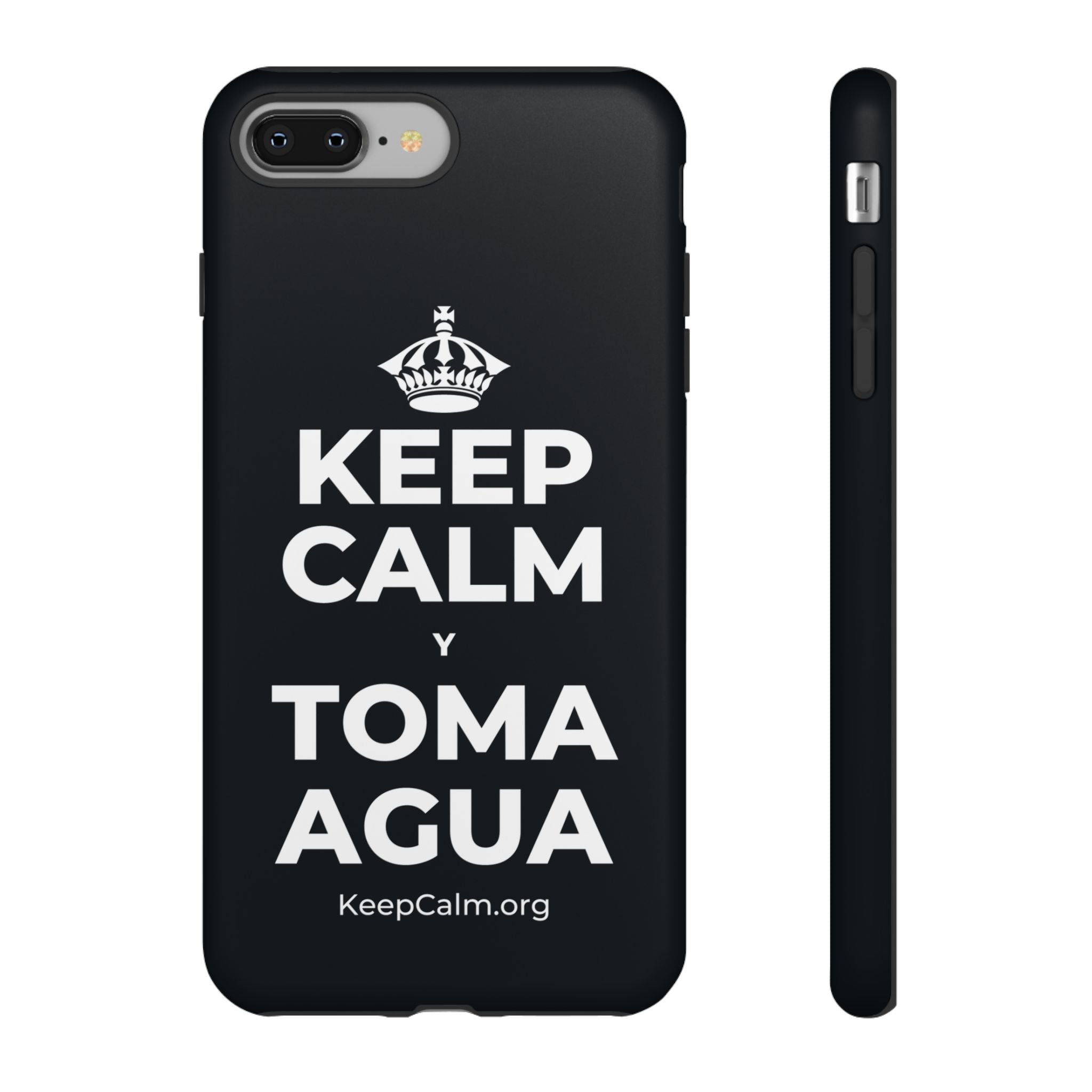 KEEP CALM Y TOMA AGUA Phone Case (Dark)