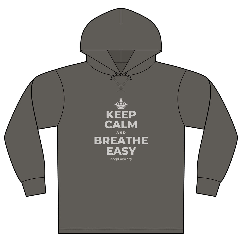 KEEP CALM AND BREATHE EASY Organic Hoodie Tee