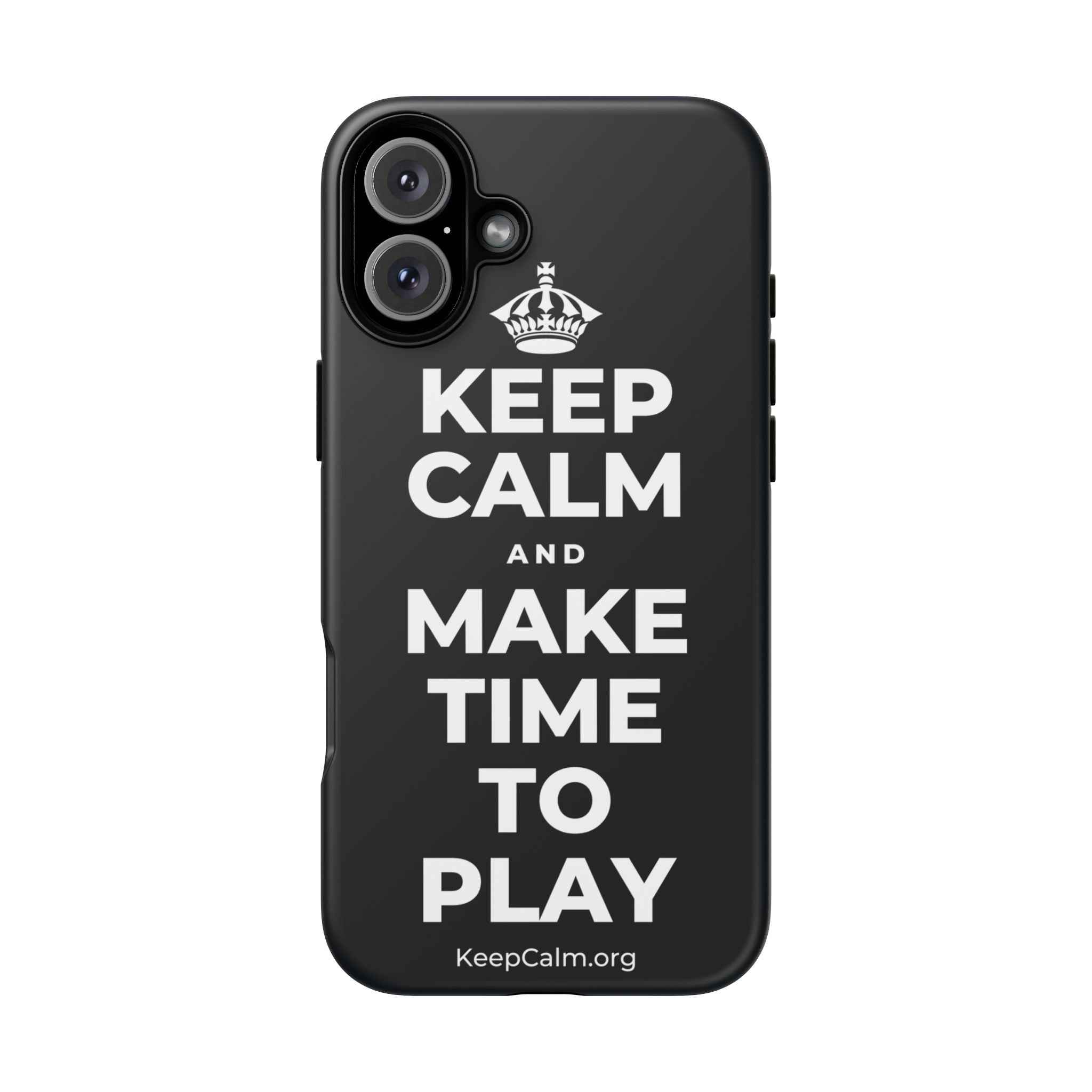 KEEP CALM AND MAKE TIME TO PLAY Phone Case (Dark)
