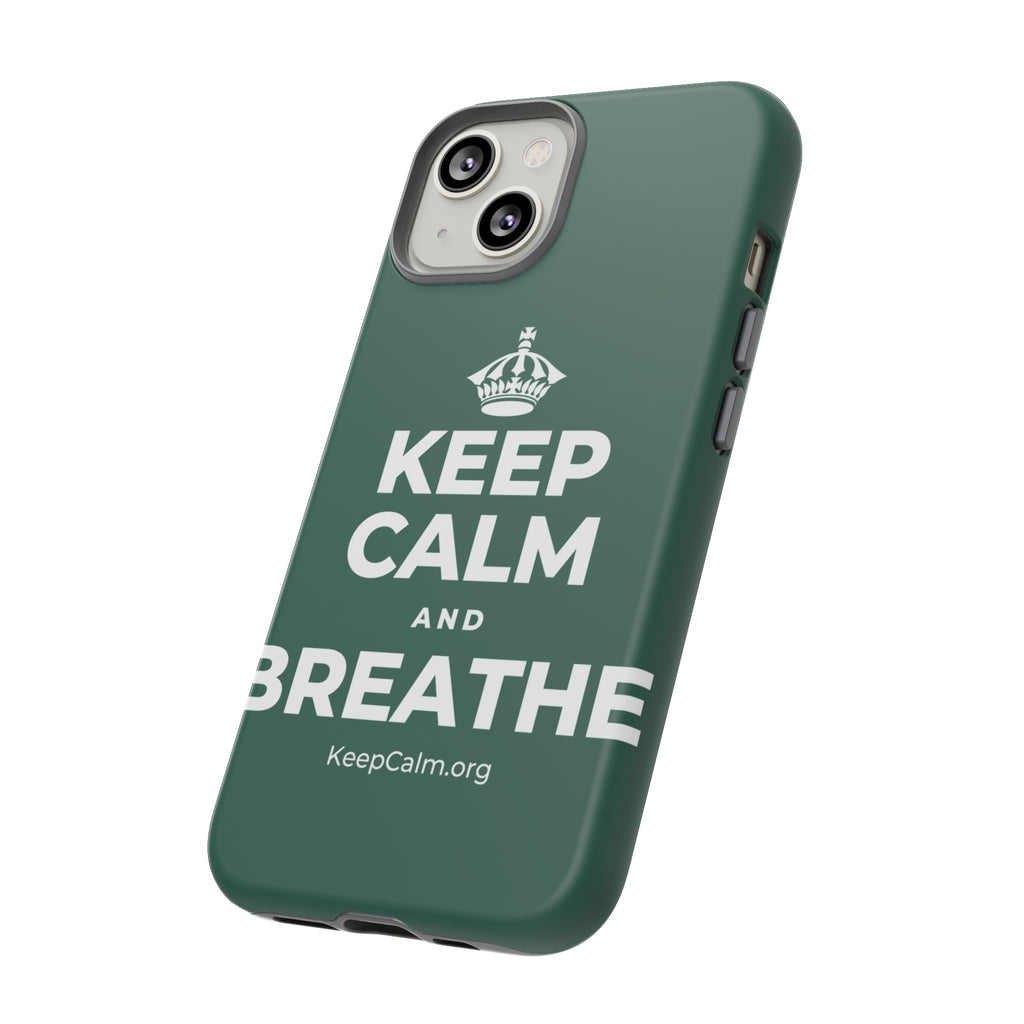 KEEP CALM AND BREATHE Phone Case