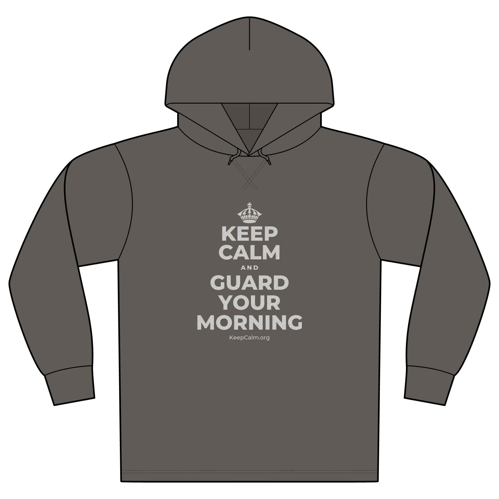 KEEP CALM AND GUARD YOUR MORNING Organic Hoodie Tee