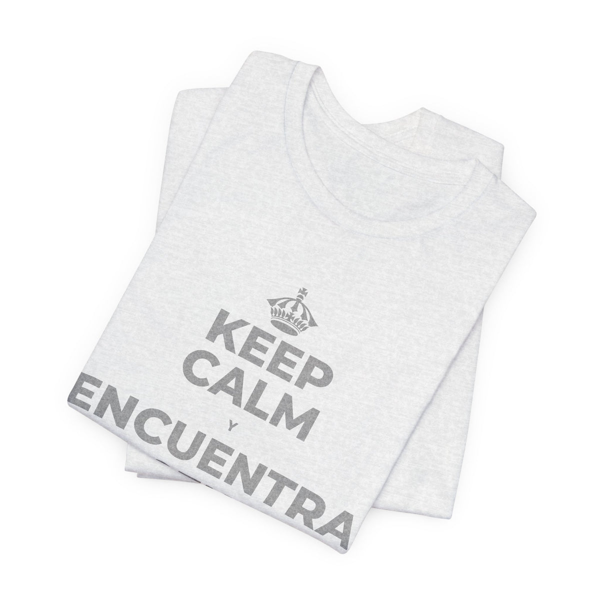 KEEP CALM Y ENCUENTRA TU CENTRO T-Shirt (Soft Cream–Heather Mauve)
