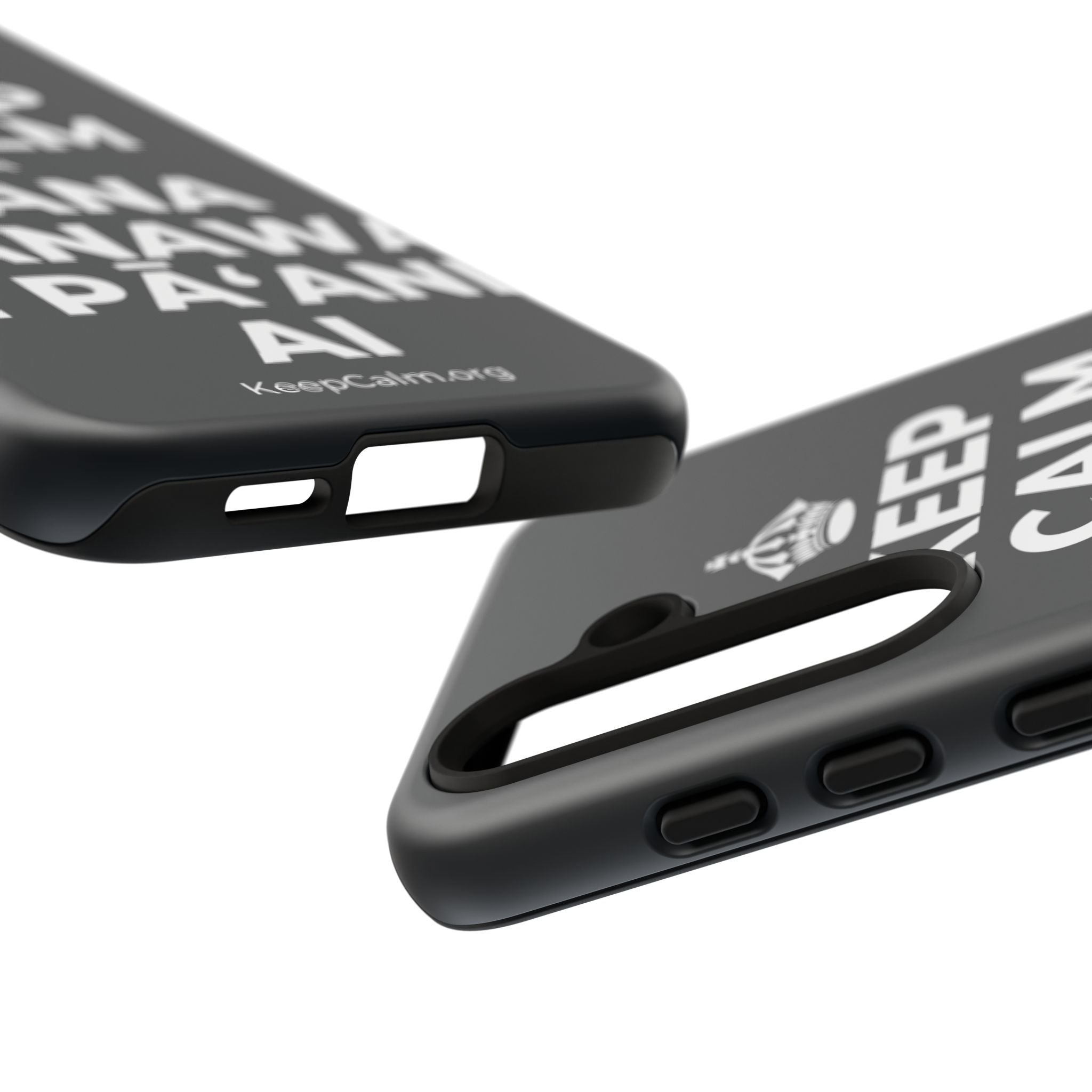 KEEP CALM A HANA MANAWA E PĀʻANI AI Phone Case (Dark)