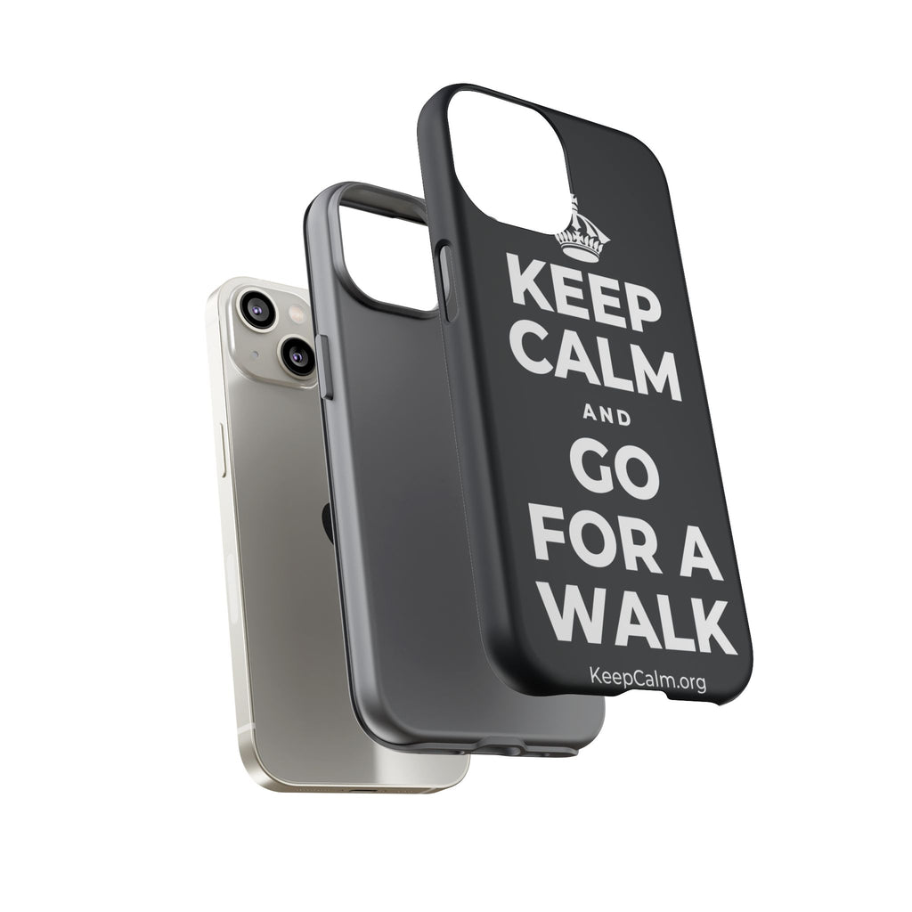 KEEP CALM AND GO FOR A WALK Phone Case (Dark)