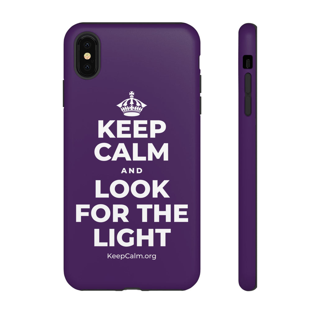 KEEP CALM AND LOOK FOR THE LIGHT Phone Case