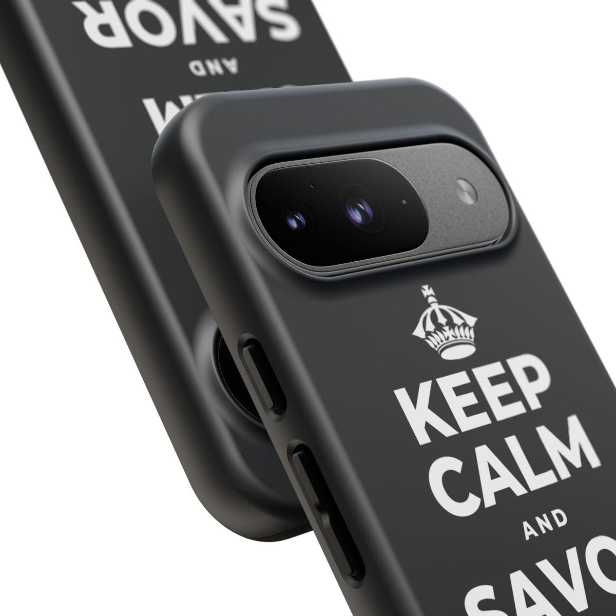 KEEP CALM AND SAVOR THE SMALL JOYS Phone Case (Dark)