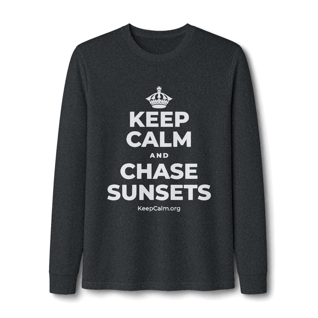 KEEP CALM AND CHASE SUNSETS Long Sleeve Tee