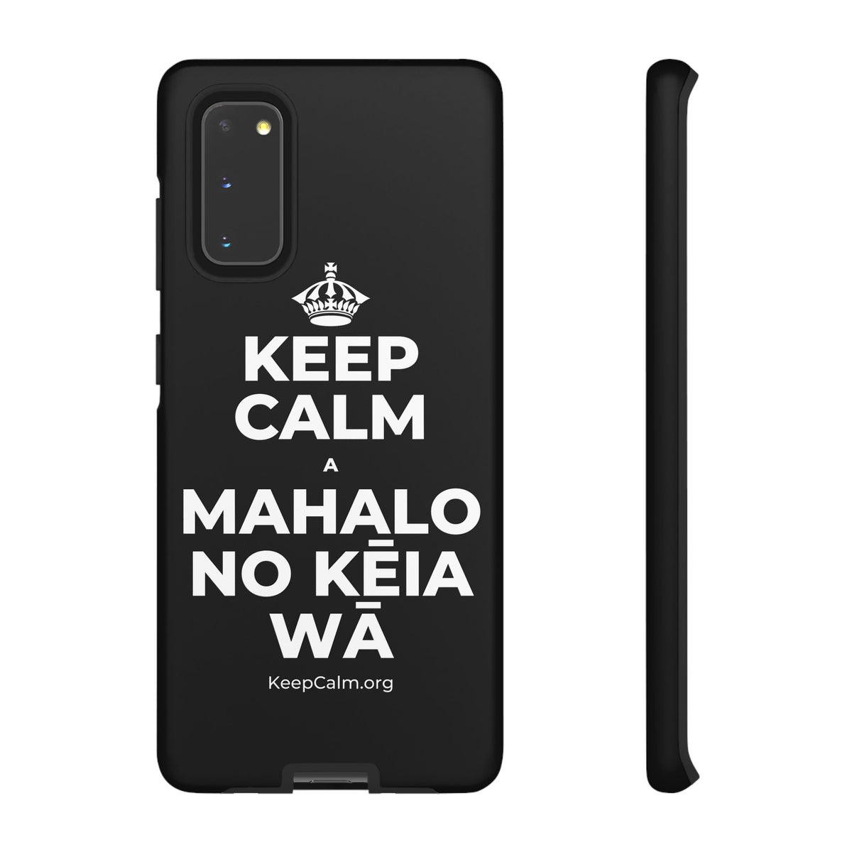 KEEP CALM A MAHALO NO KĒIA WĀ Phone Case