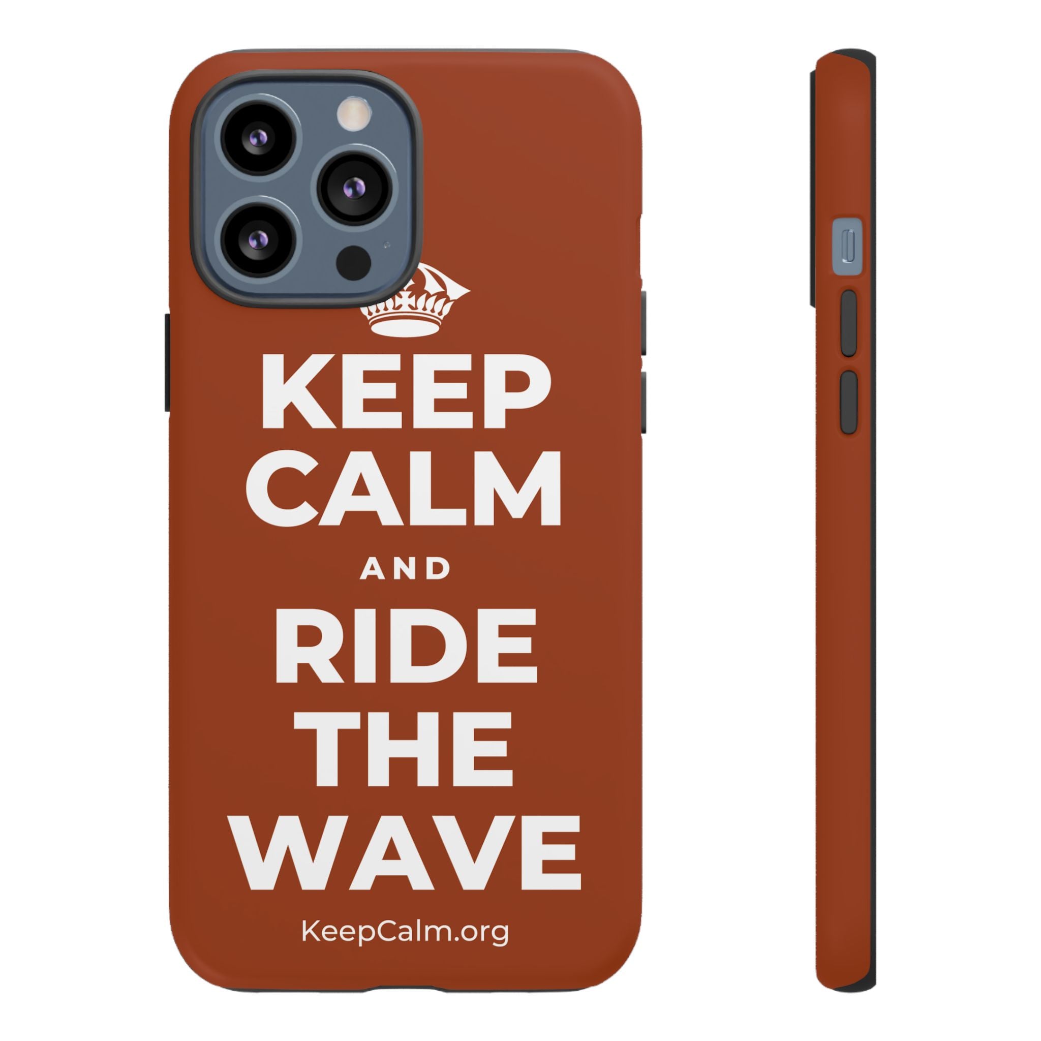 KEEP CALM AND RIDE THE WAVE Phone Case