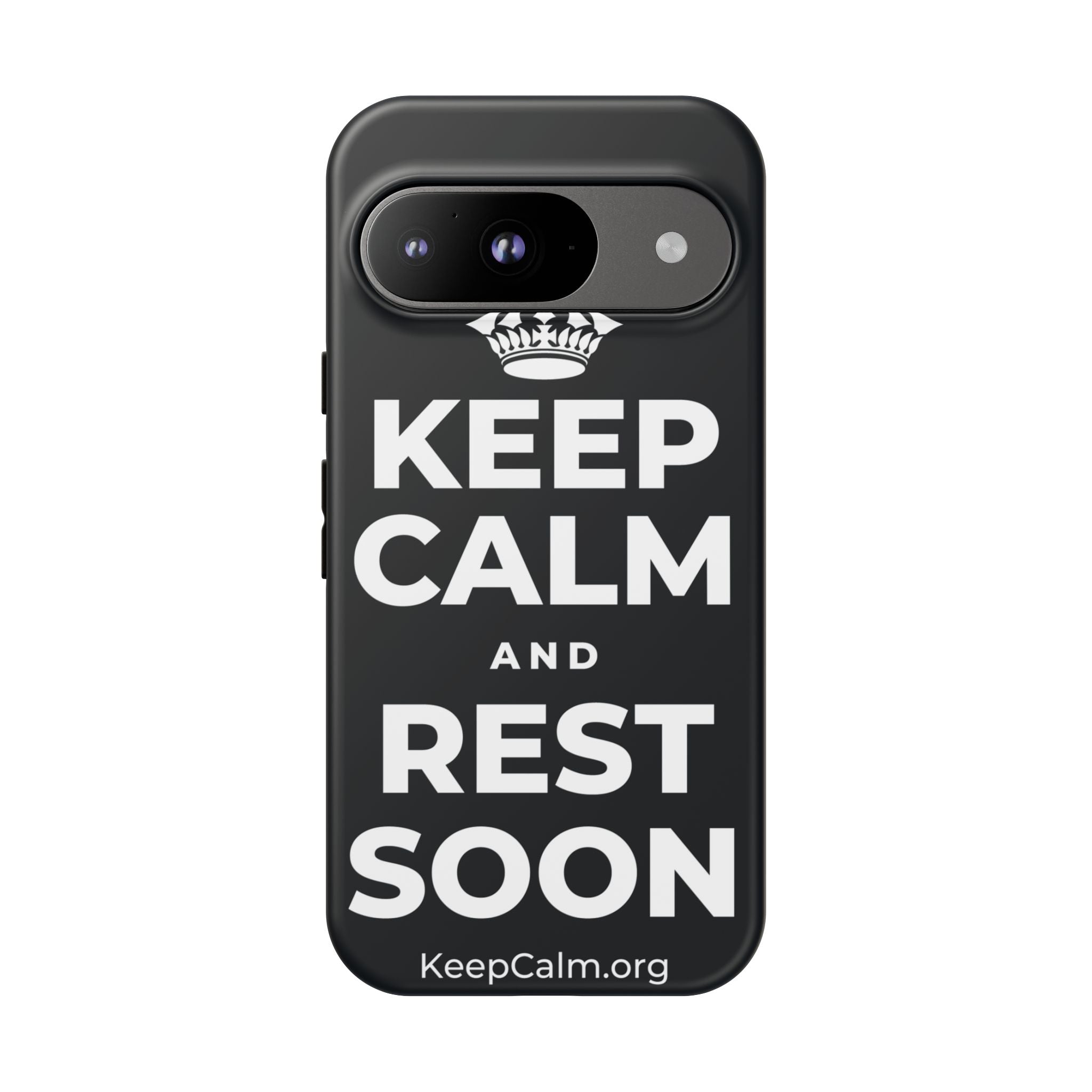 KEEP CALM AND REST SOON Phone Case (Dark)