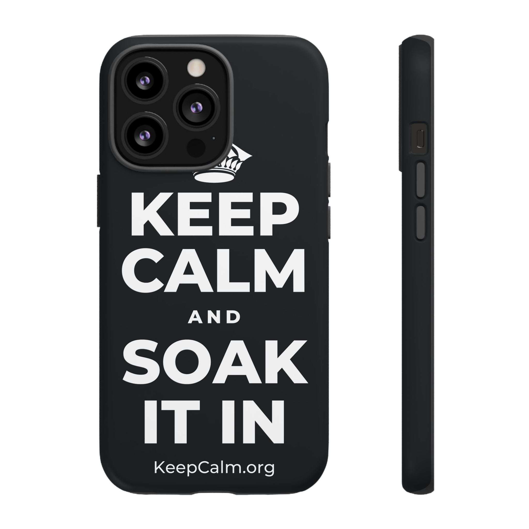 KEEP CALM AND SOAK IT IN Phone Case (Dark)
