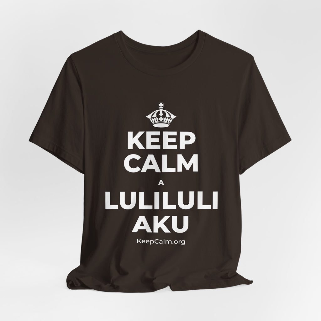 KEEP CALM A LULILULI AKU T-Shirt (Soft Cream–Heather Mauve)