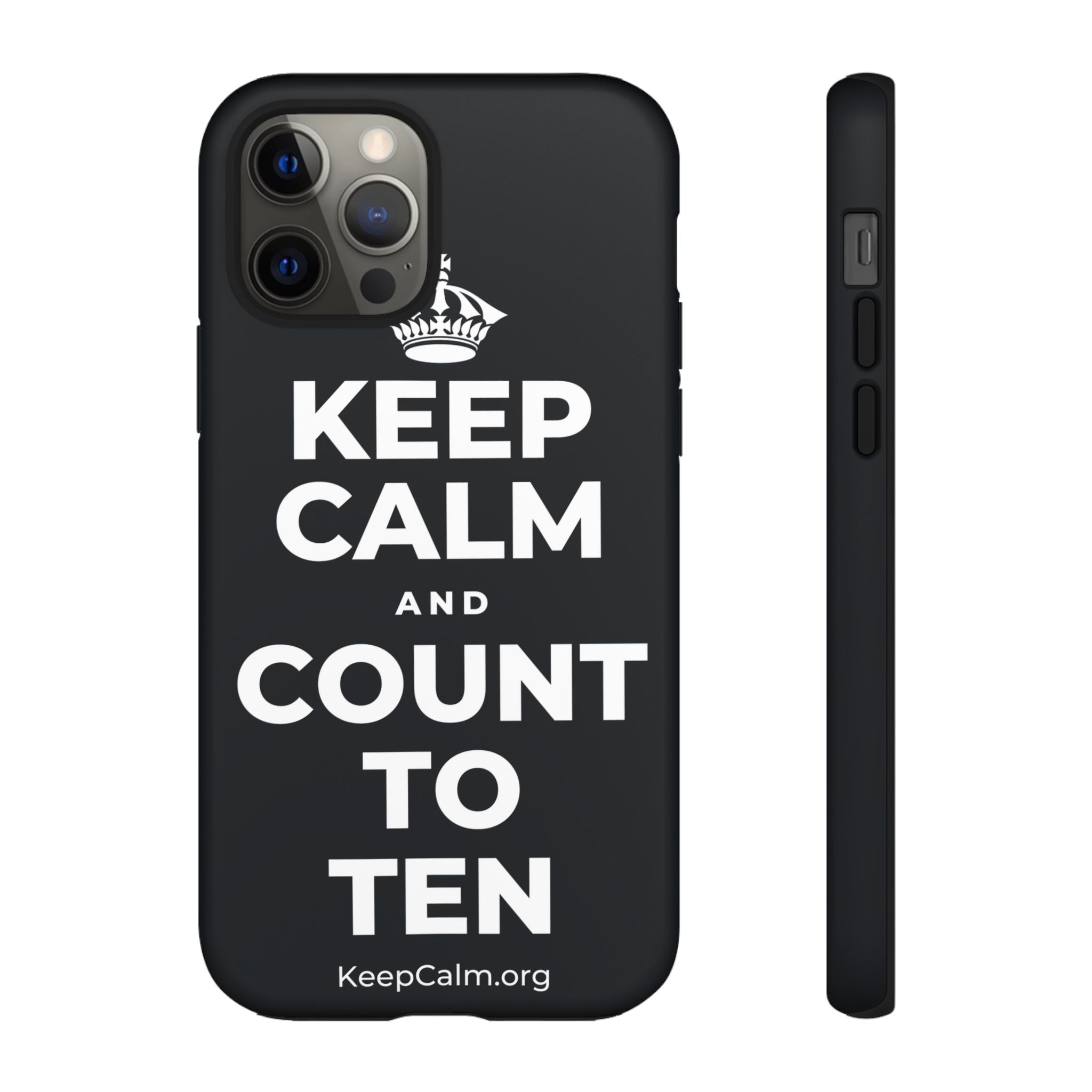 KEEP CALM AND COUNT TO TEN Phone Case (Dark)