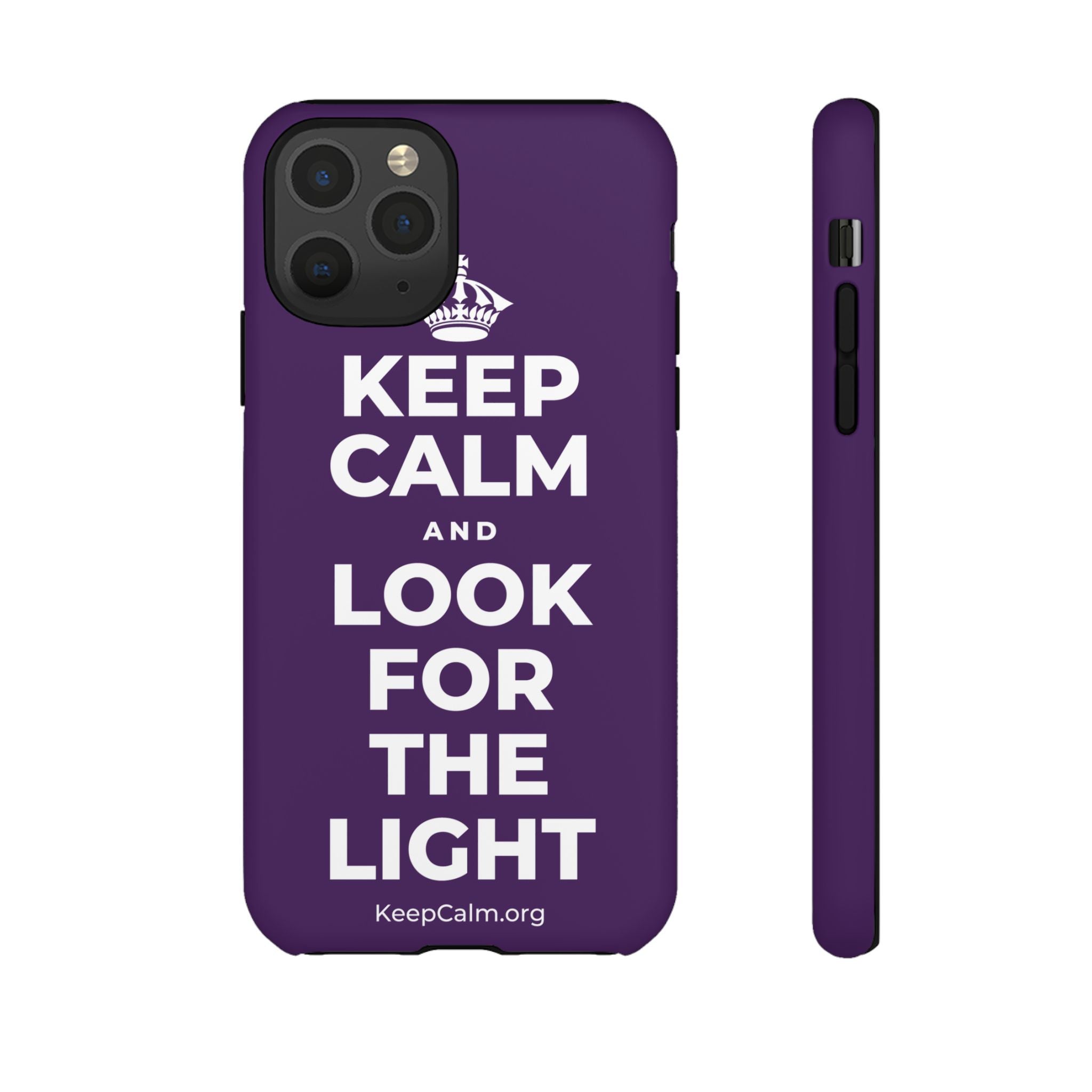 KEEP CALM AND LOOK FOR THE LIGHT Phone Case