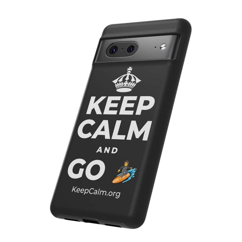 KEEP CALM AND GO 🏄 Phone Case