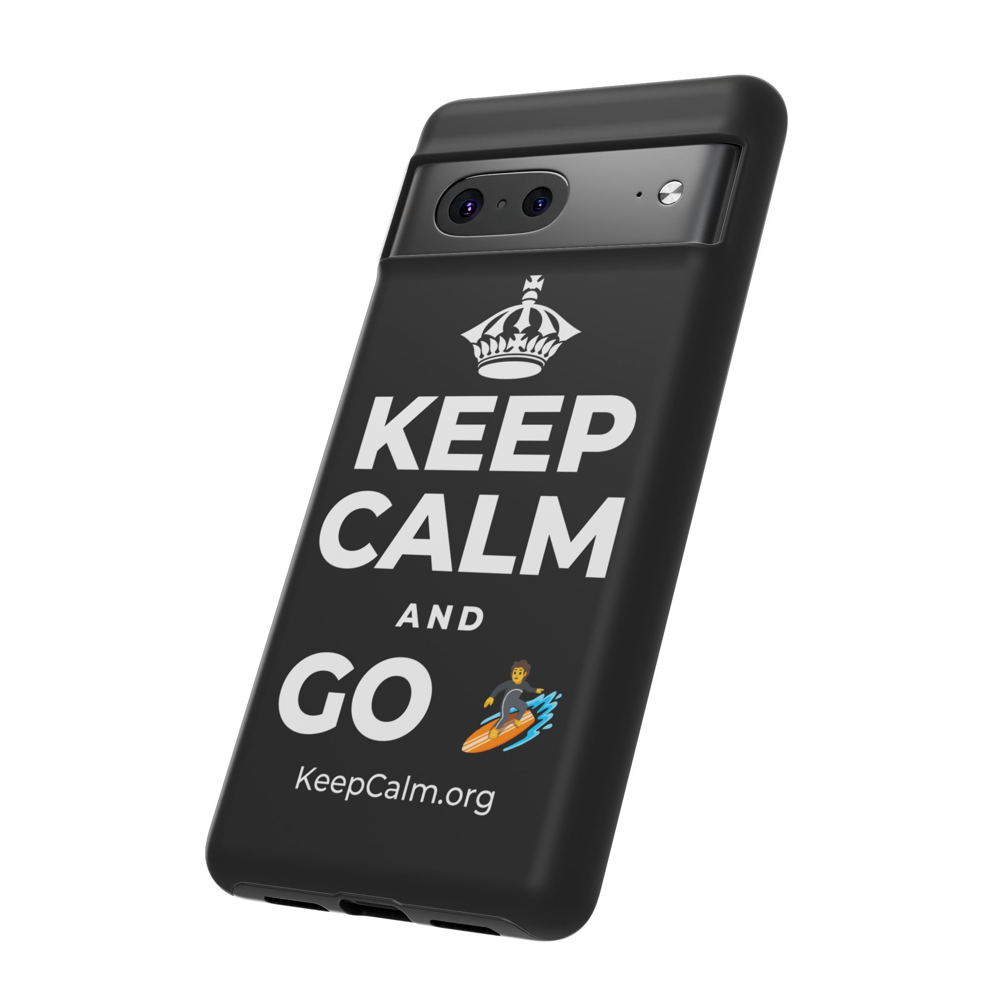KEEP CALM AND GO 🏄 Phone Case