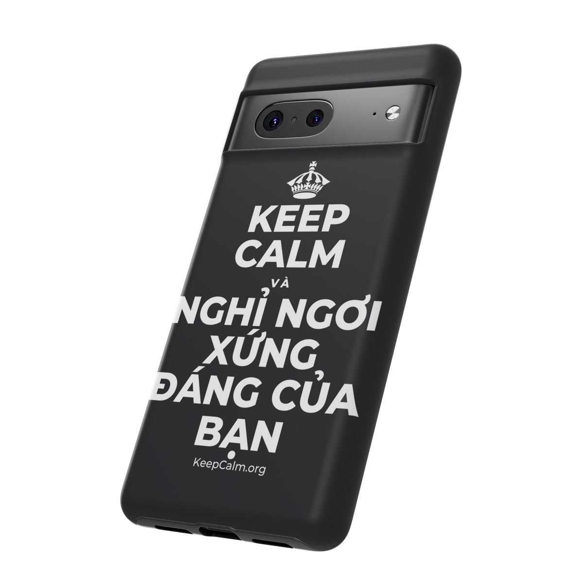 KEEP CALM VÀ NGHỈ NGƠI XỨNG ĐÁNG CỦA BẠN Phone Case (Dark)
