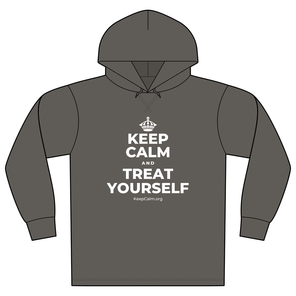 KEEP CALM AND TREAT YOURSELF Organic Hoodie Tee