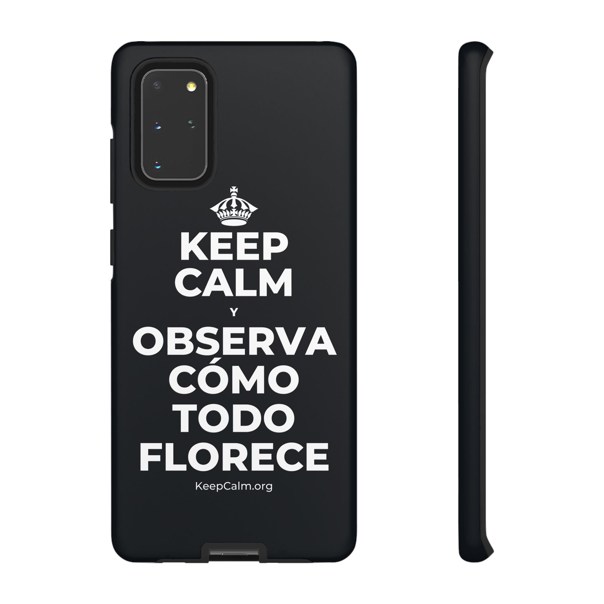 KEEP CALM Y OBSERVA CÓMO TODO FLORECE Phone Case (Dark)